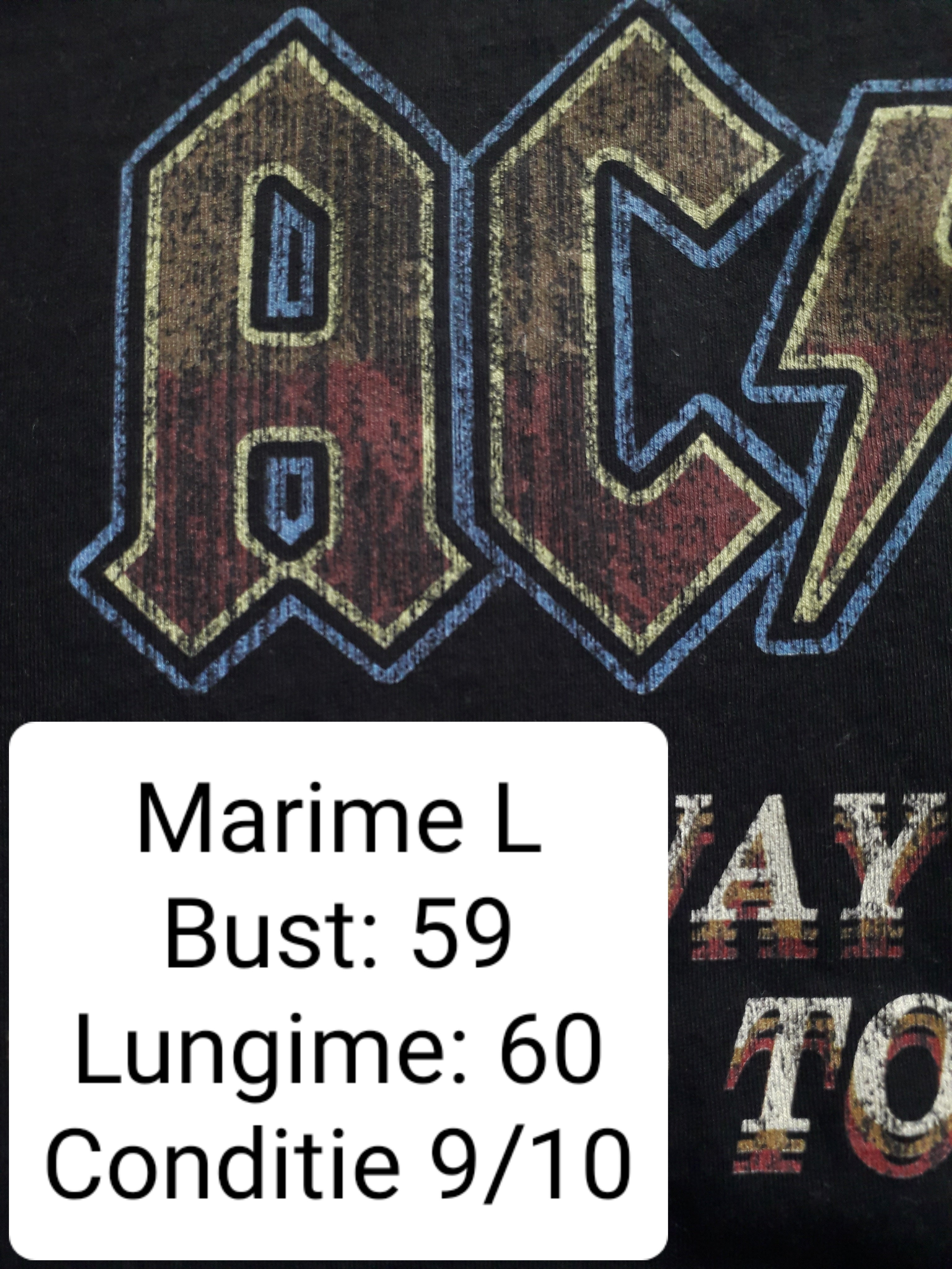 Tricou ACDC - marimea L - Femei