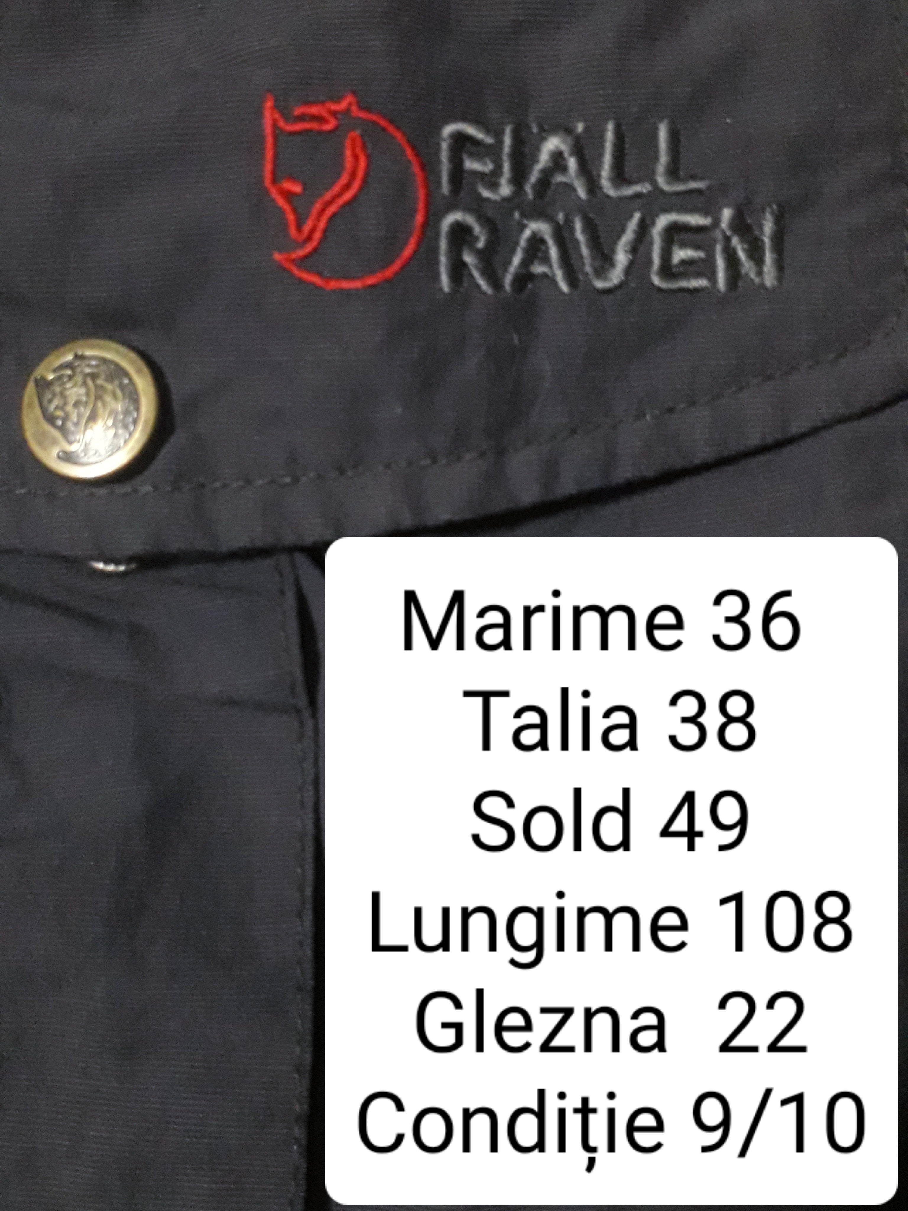 Pantaloni 2in1 Fjall Raven - marimea S/M - Femei