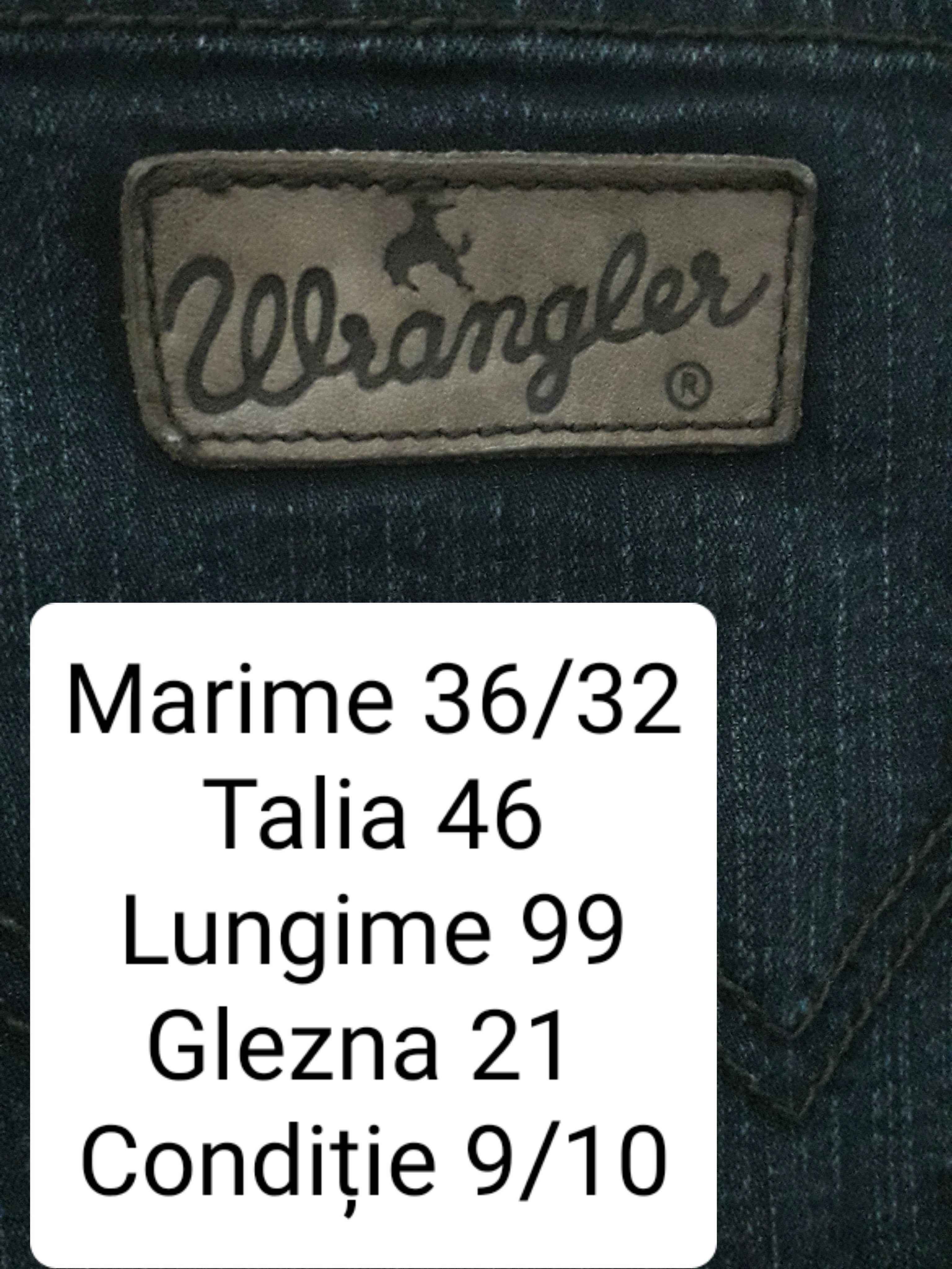Blugi Wrangler - marimea L/XL W36 - Barbati
