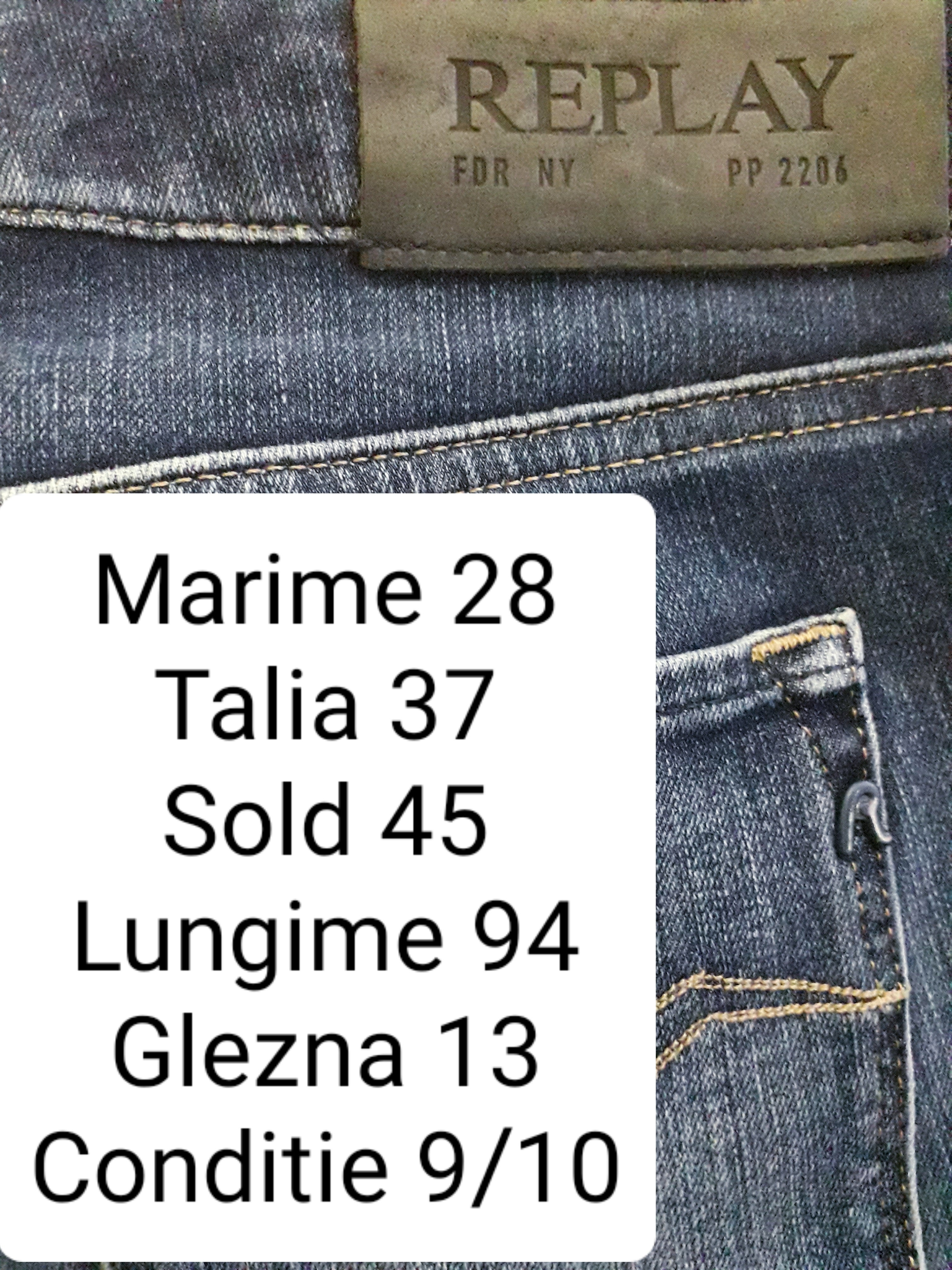 Blugi Replay - marimea S/M W28 - Femei