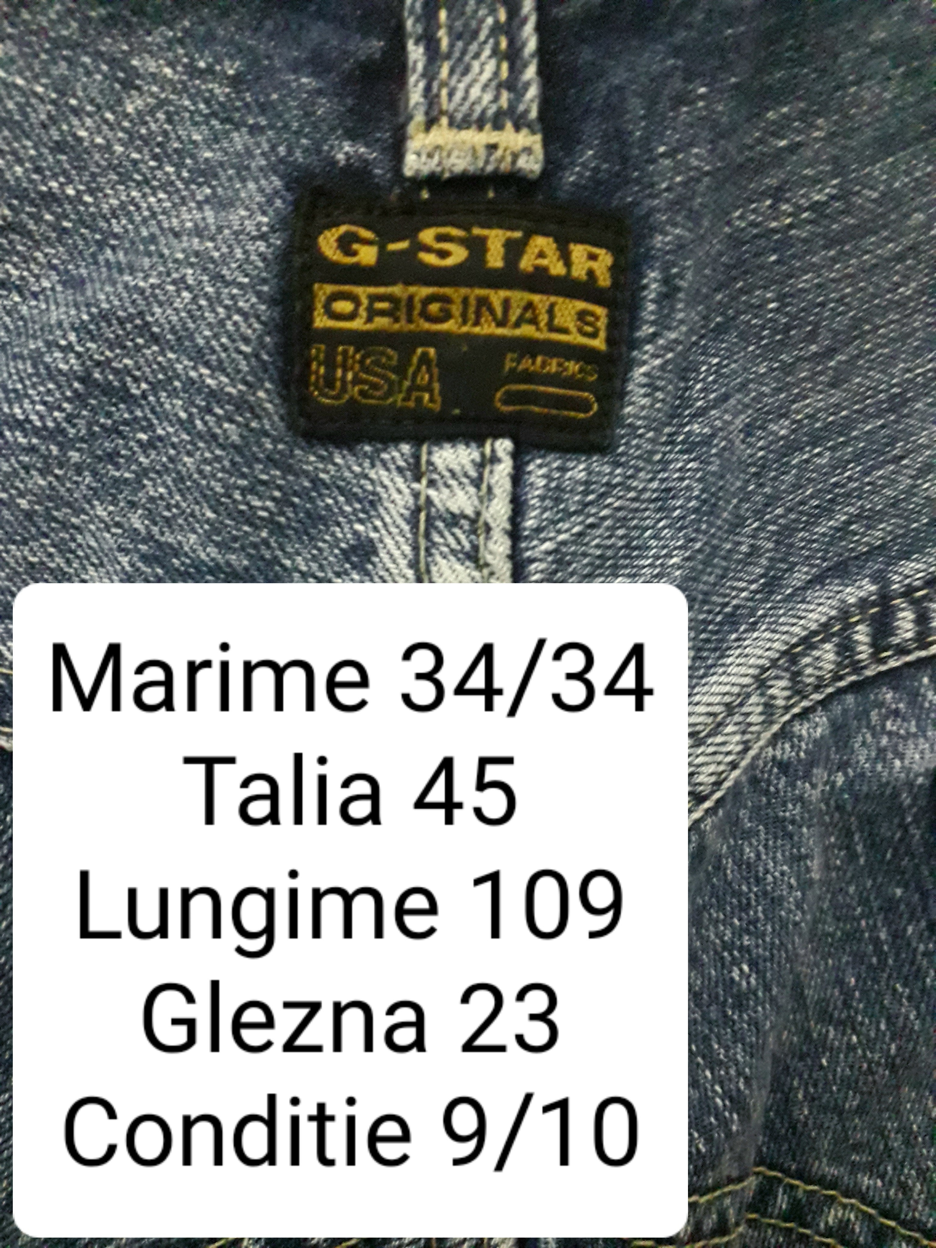 Blugi G-star - marimea M/L W34/L34 - Barbati