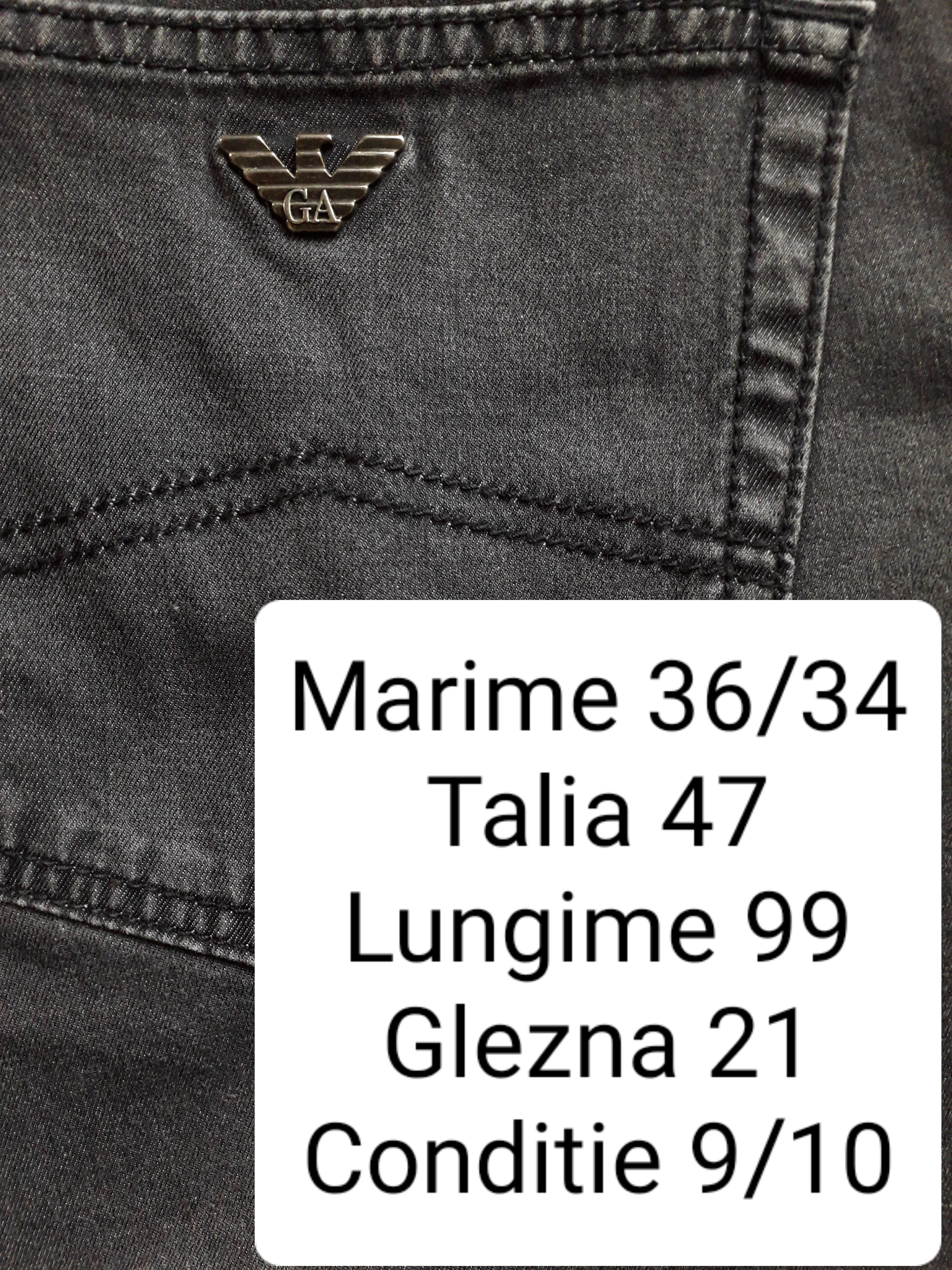Blugi Armani Jeans - marimea L W36/L34 - Barbati