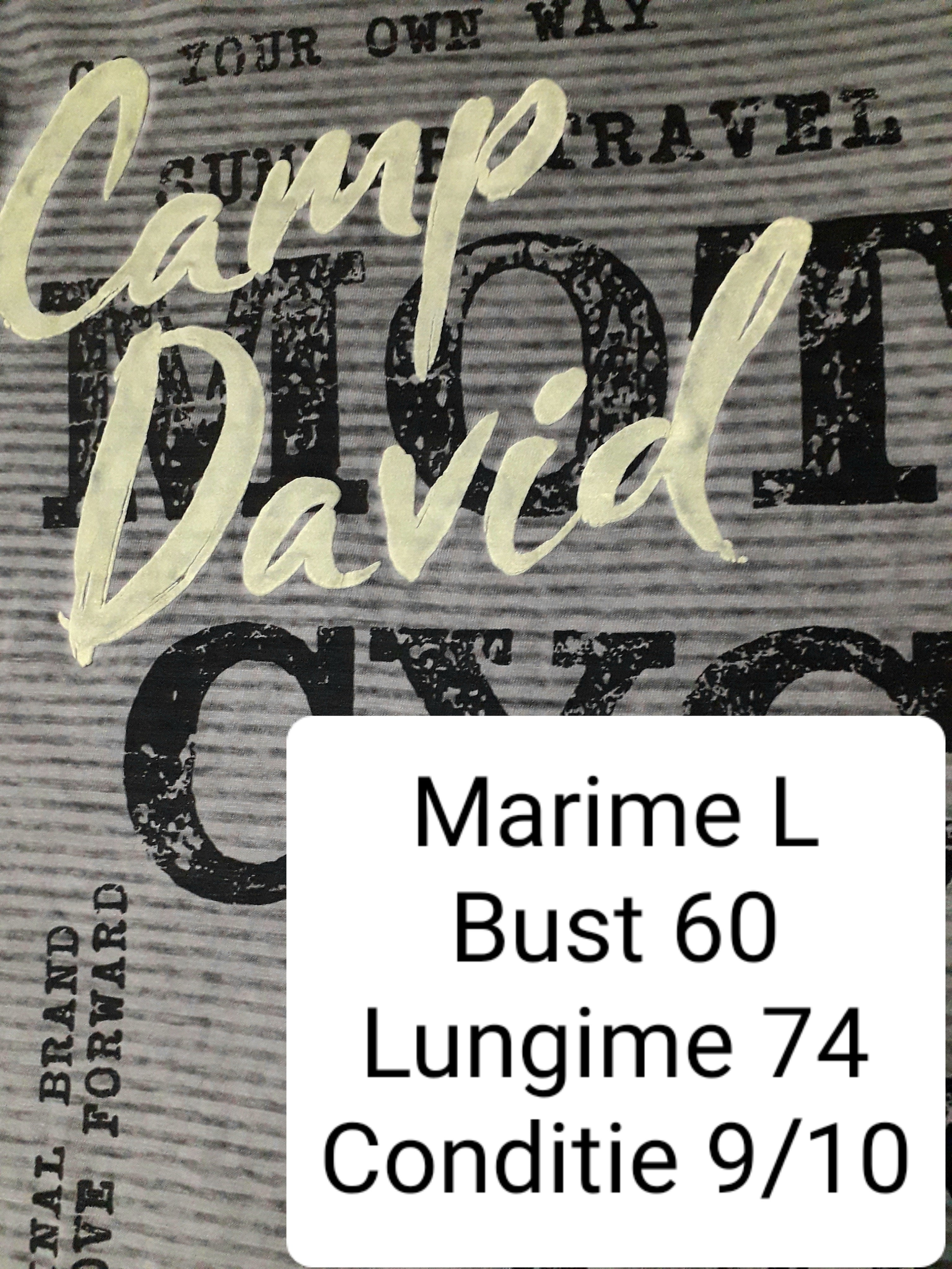 Tricou Camp David - marimea L - Barbati