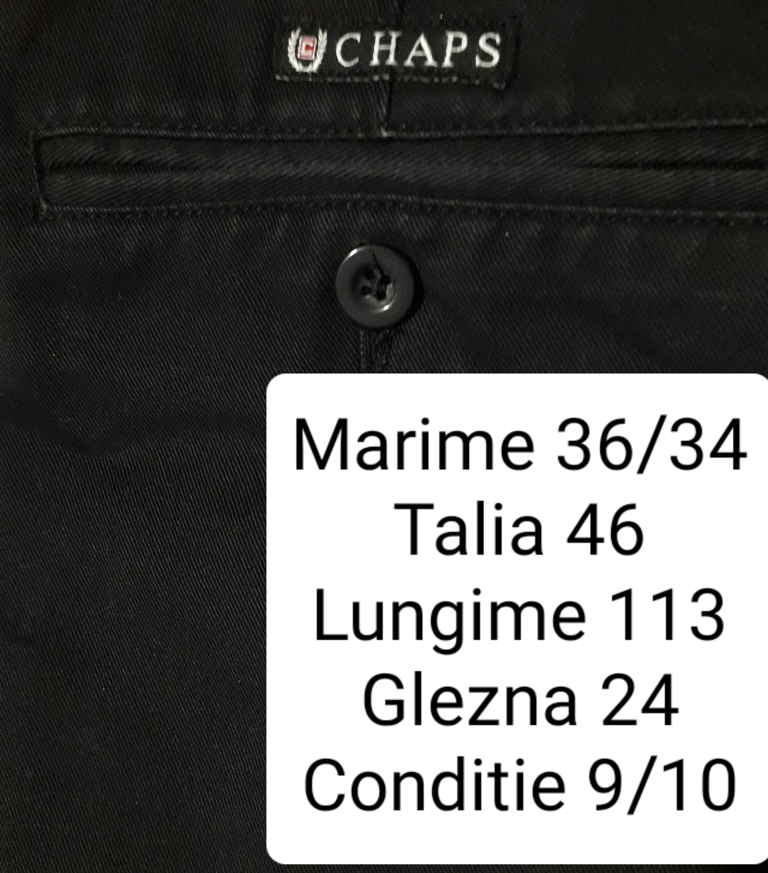 Pantaloni Chaps - marimea L/XL W36/L34 - Barbati