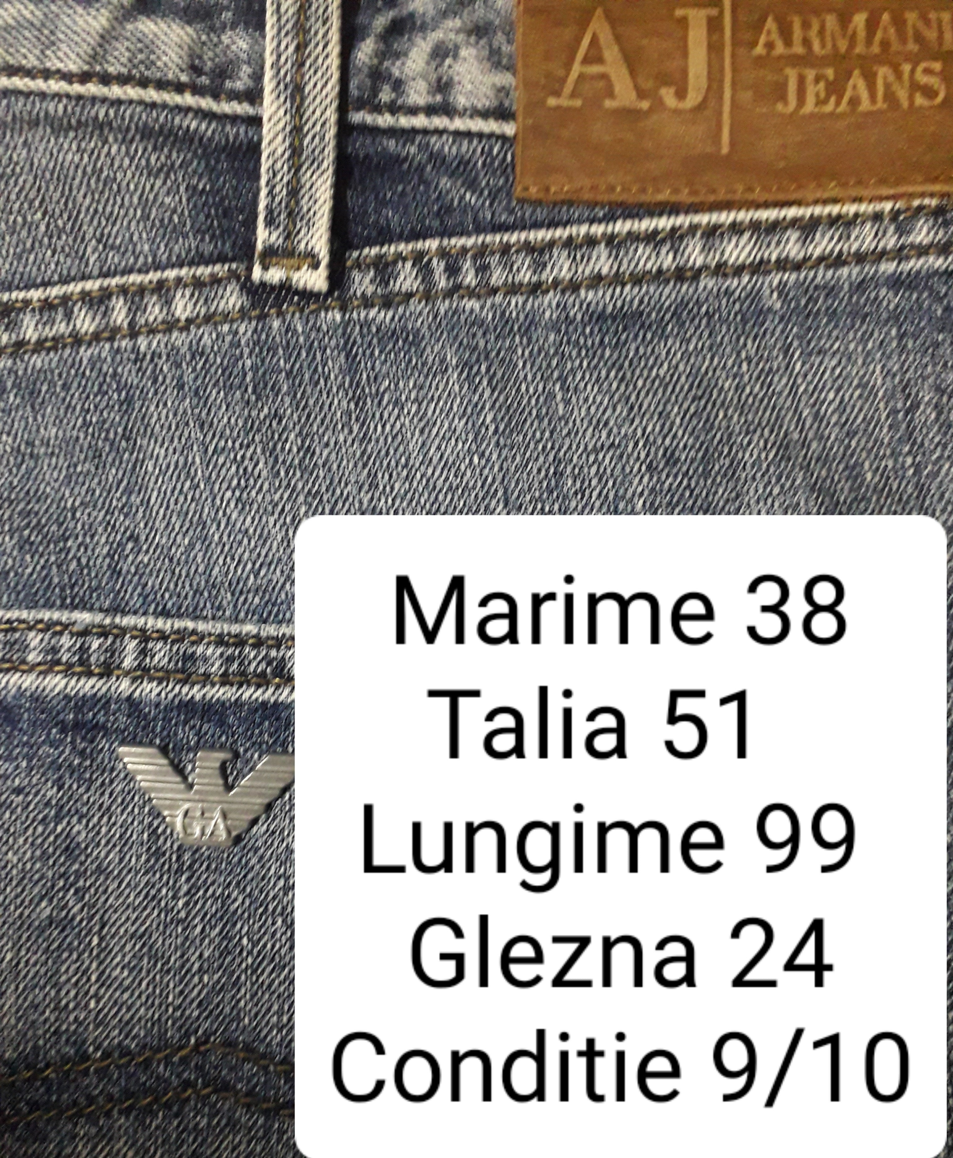 Blugi Armani Jeans - marimea XL/XXL W38 - Barbati