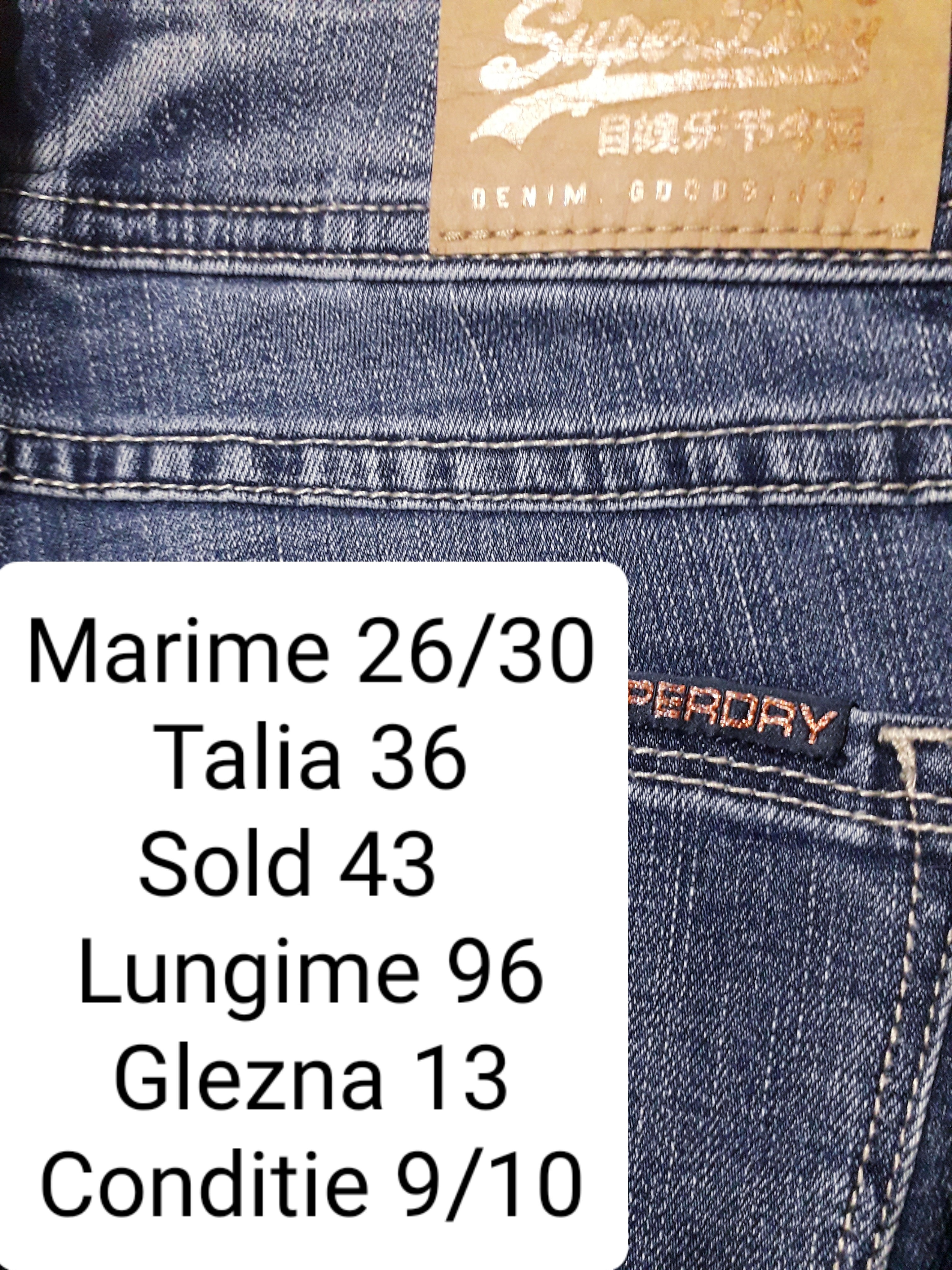 Blugi SuperDry - marimea S W26/L30 - Femei