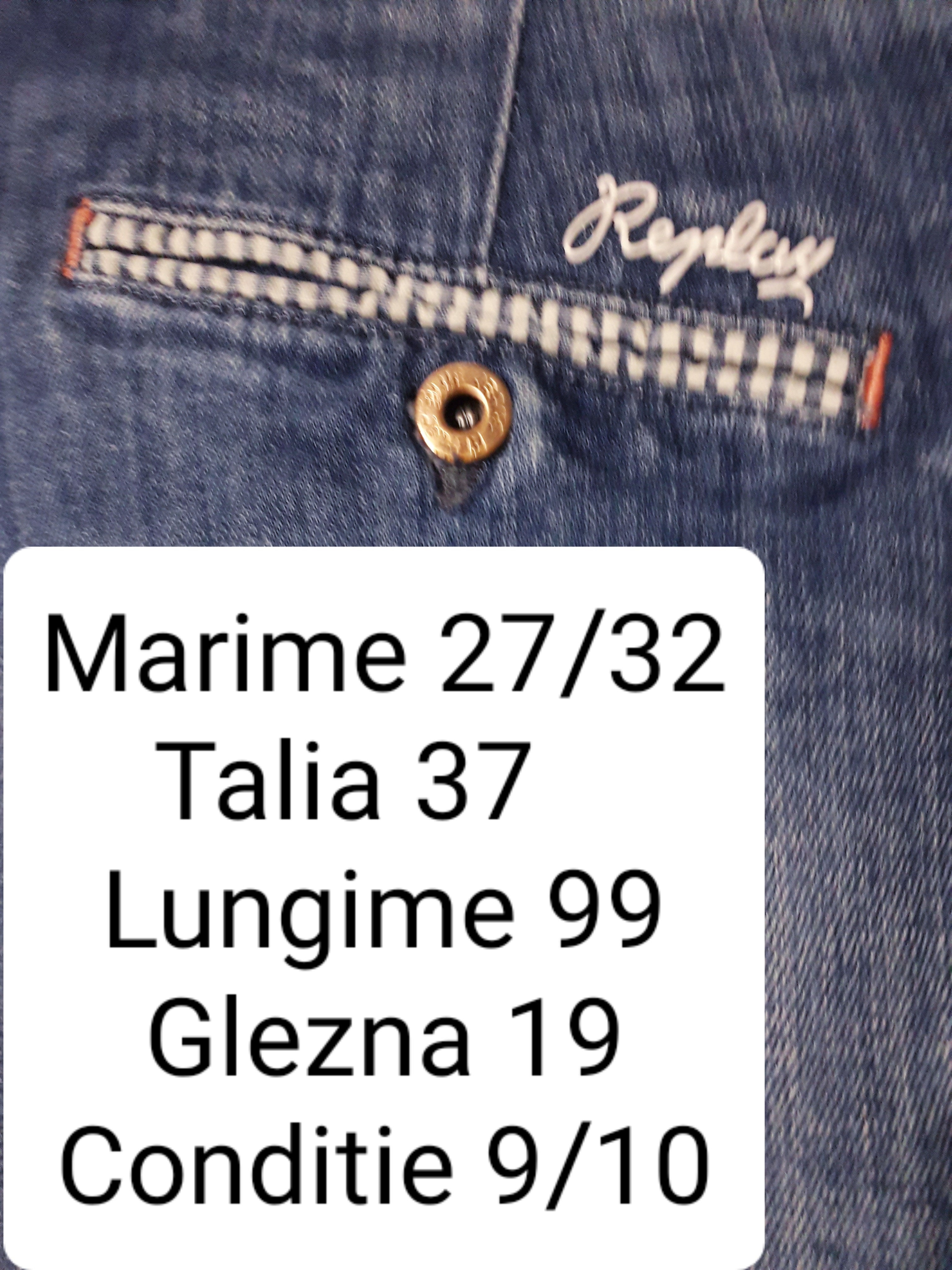 Blugi Replay - marimea S/M W27/L32 - Femei