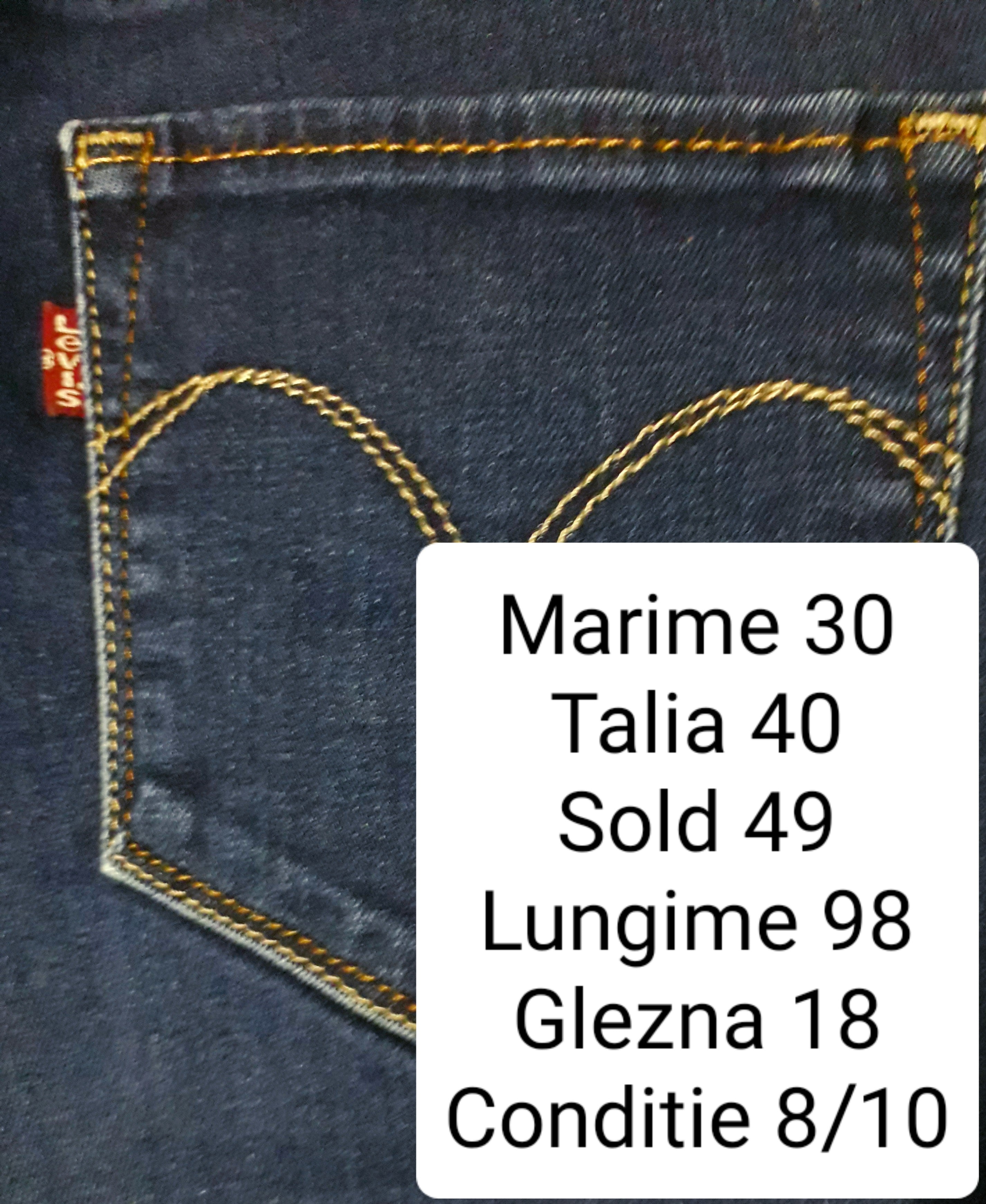 Blugi Levi's - marimea M/L W30 - Femei