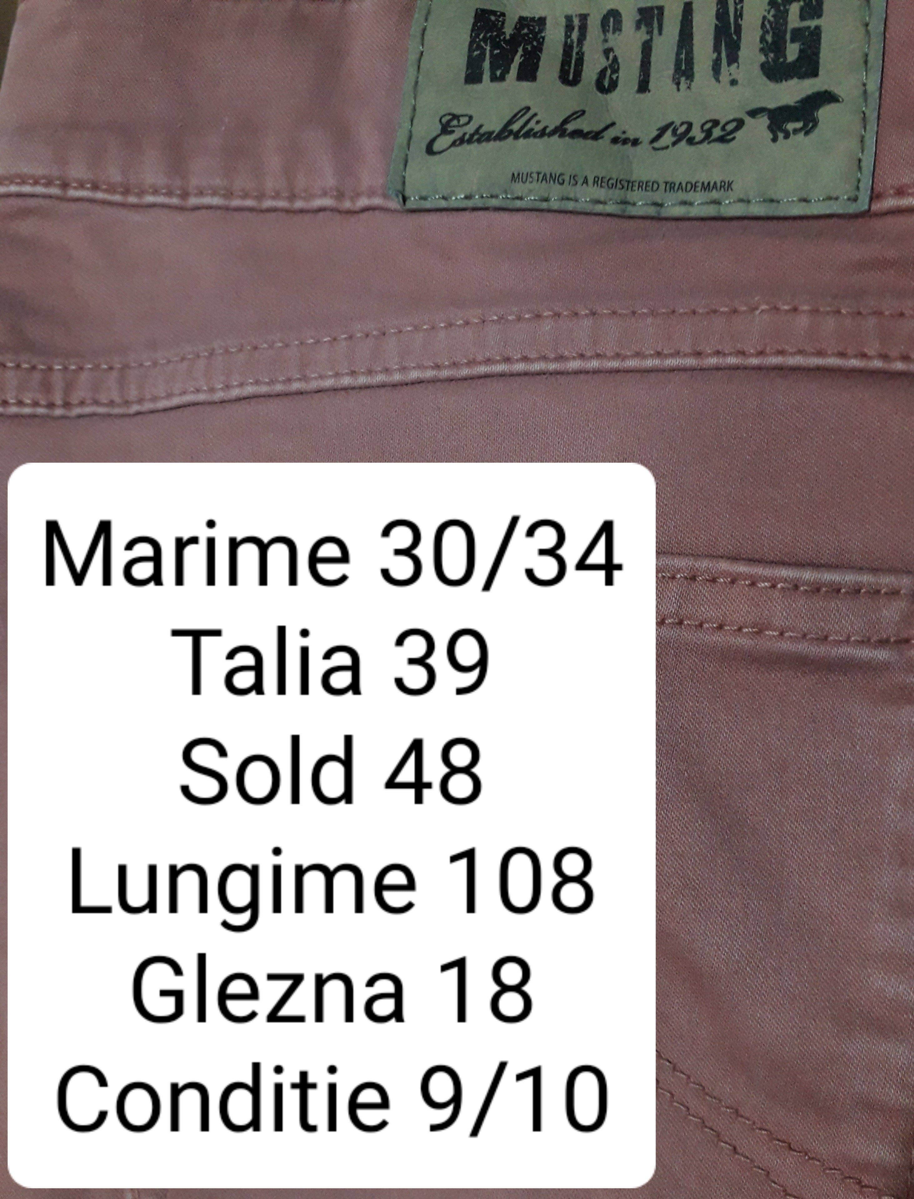 Blugi Mustang - marimea M/L W30/L34 - Femei