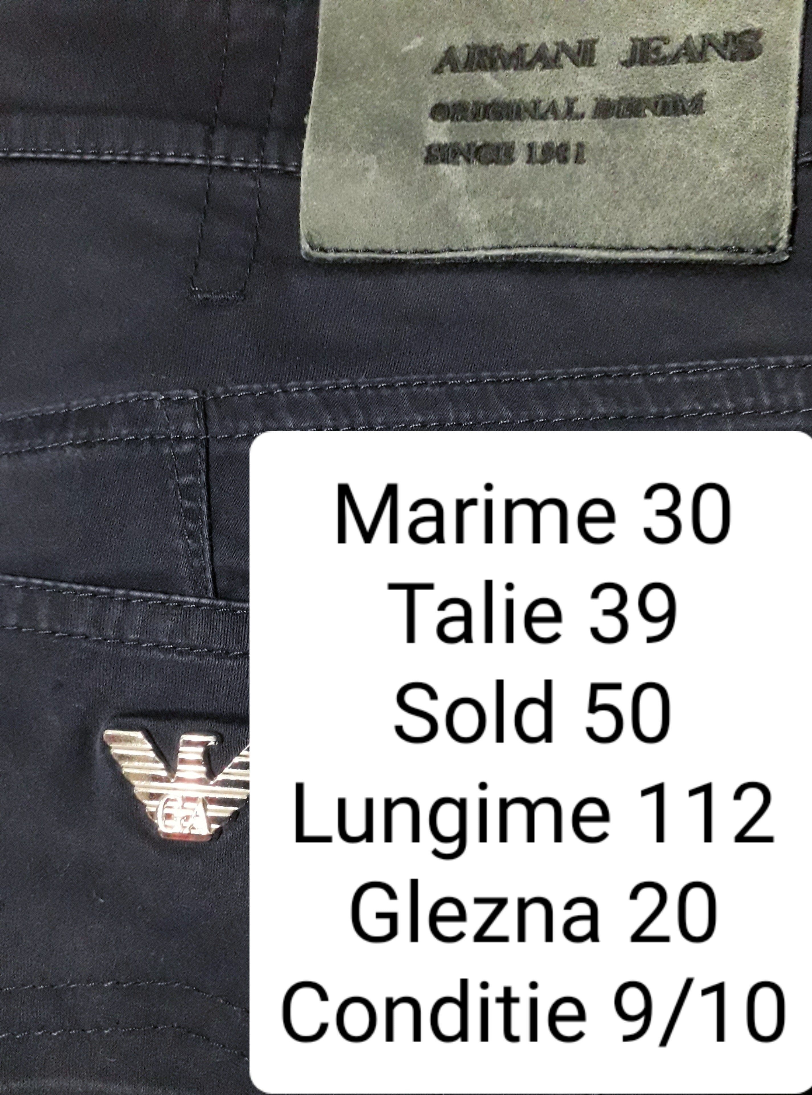 Pantaloni Armani Jeans - marimea M/L - Femei