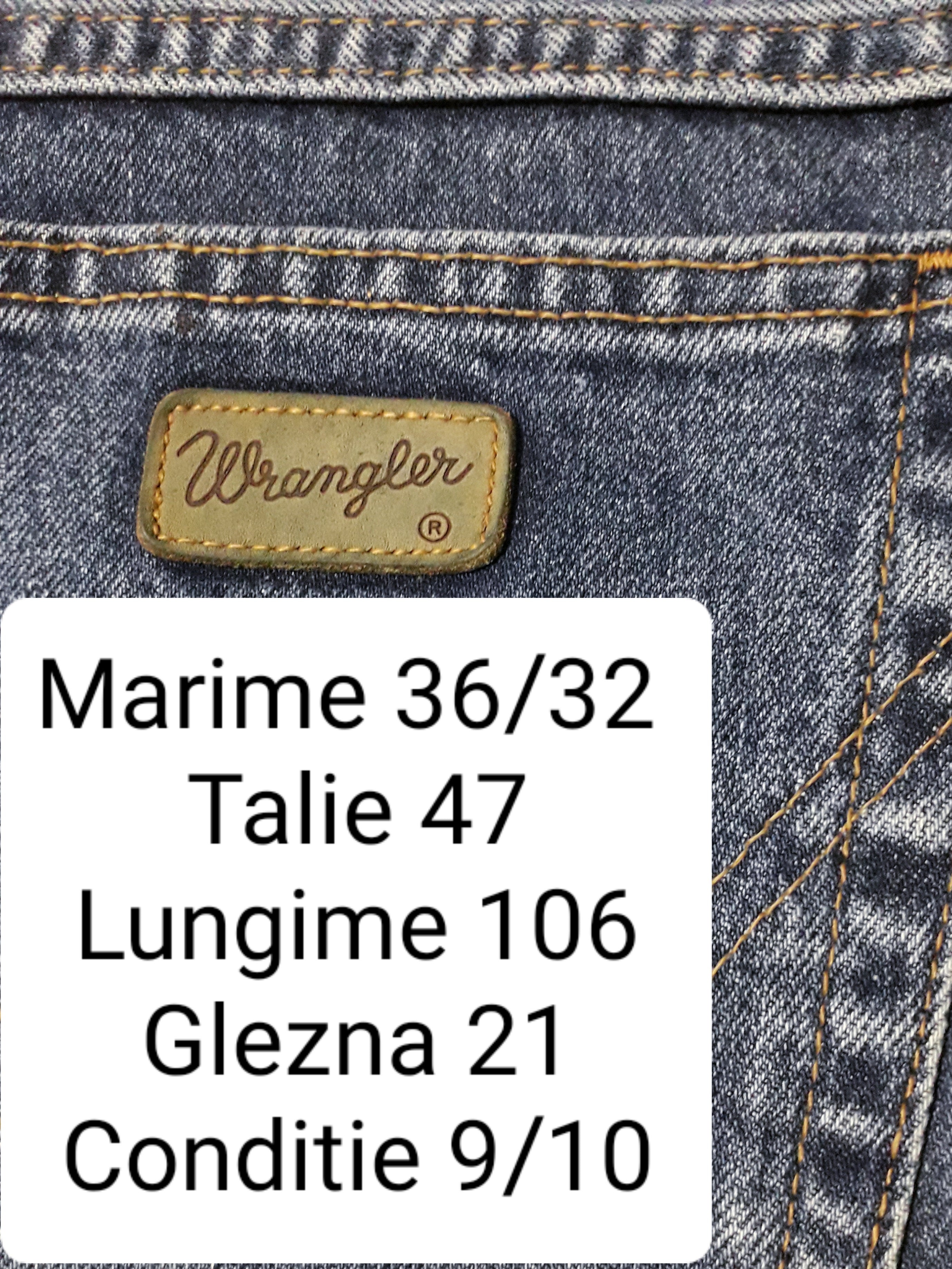 Blugi Wrangler - marimea XL W36/L32 - Barbati