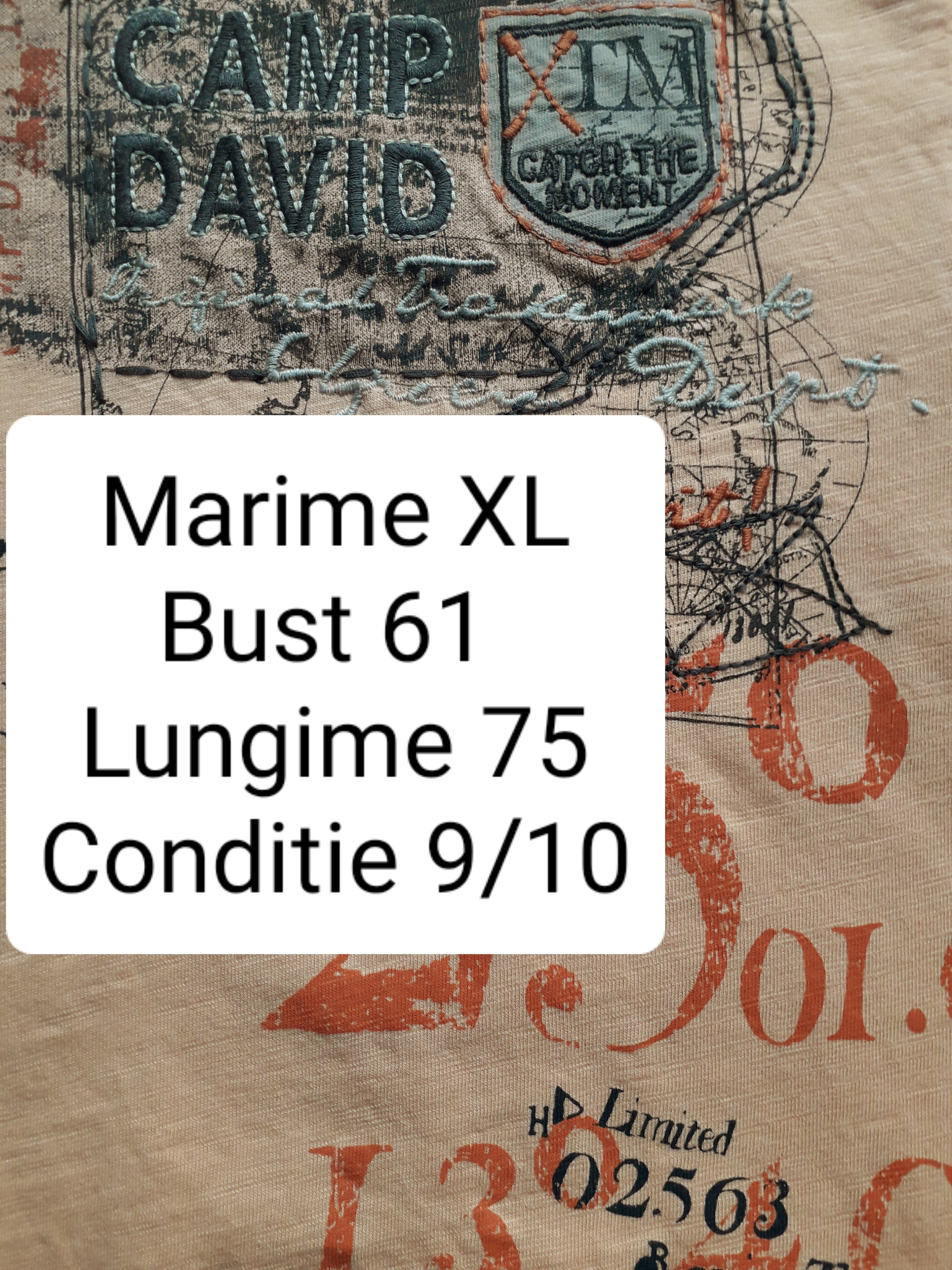 Tricou Camp David - marimea XL - Barbati