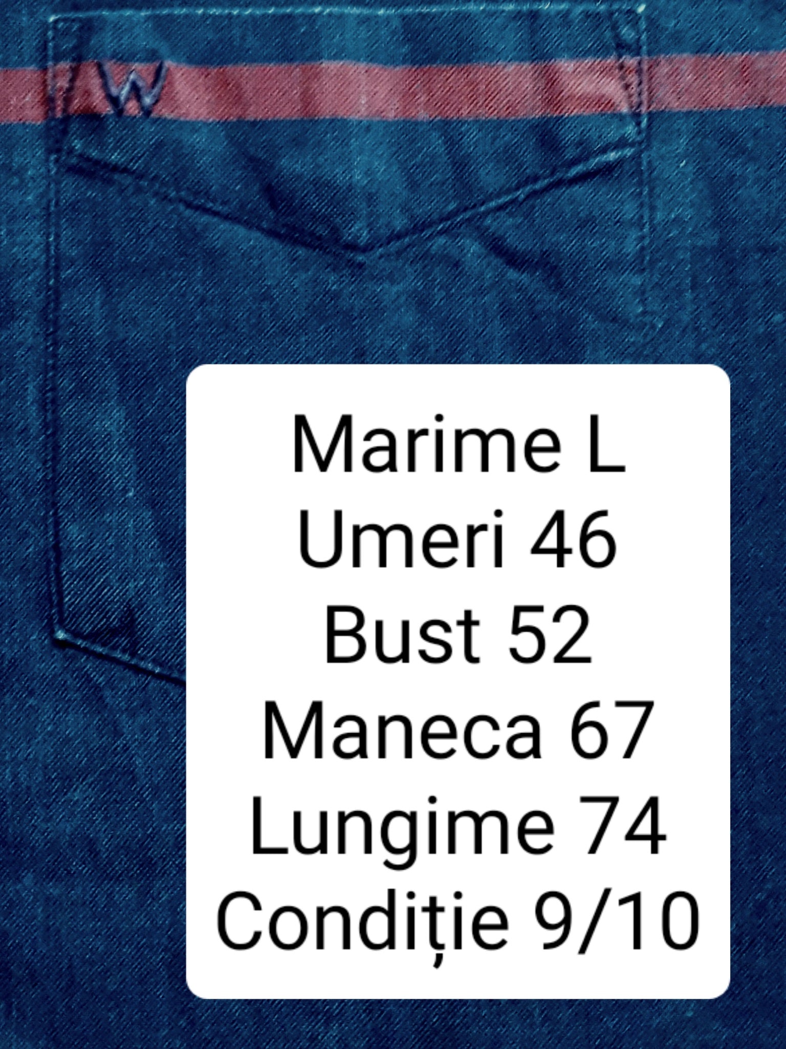 Camasa Wrangler - marimea L (slim) - Barbati