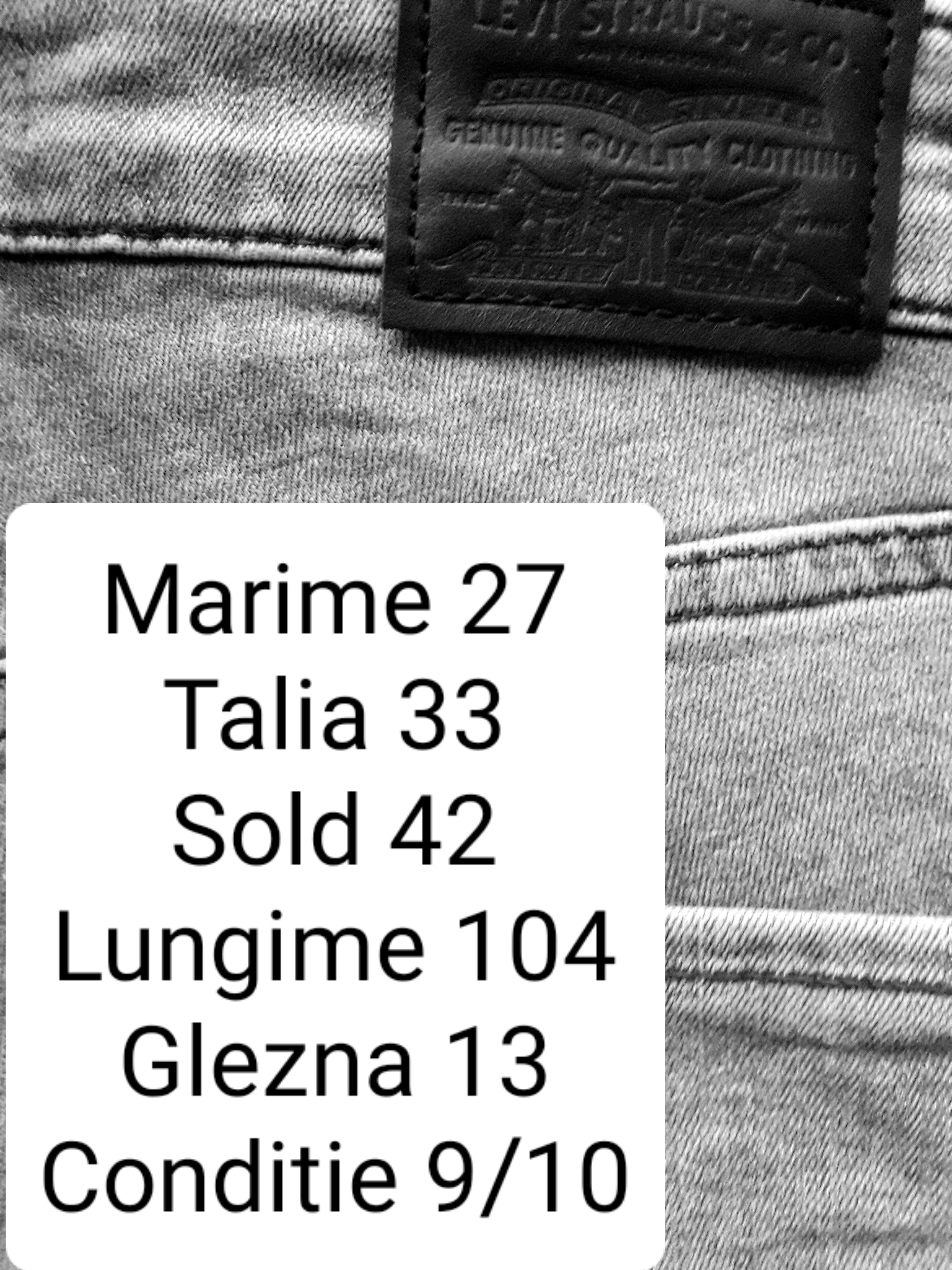 Blugi Levi's - marimea S/M W27 - Femei