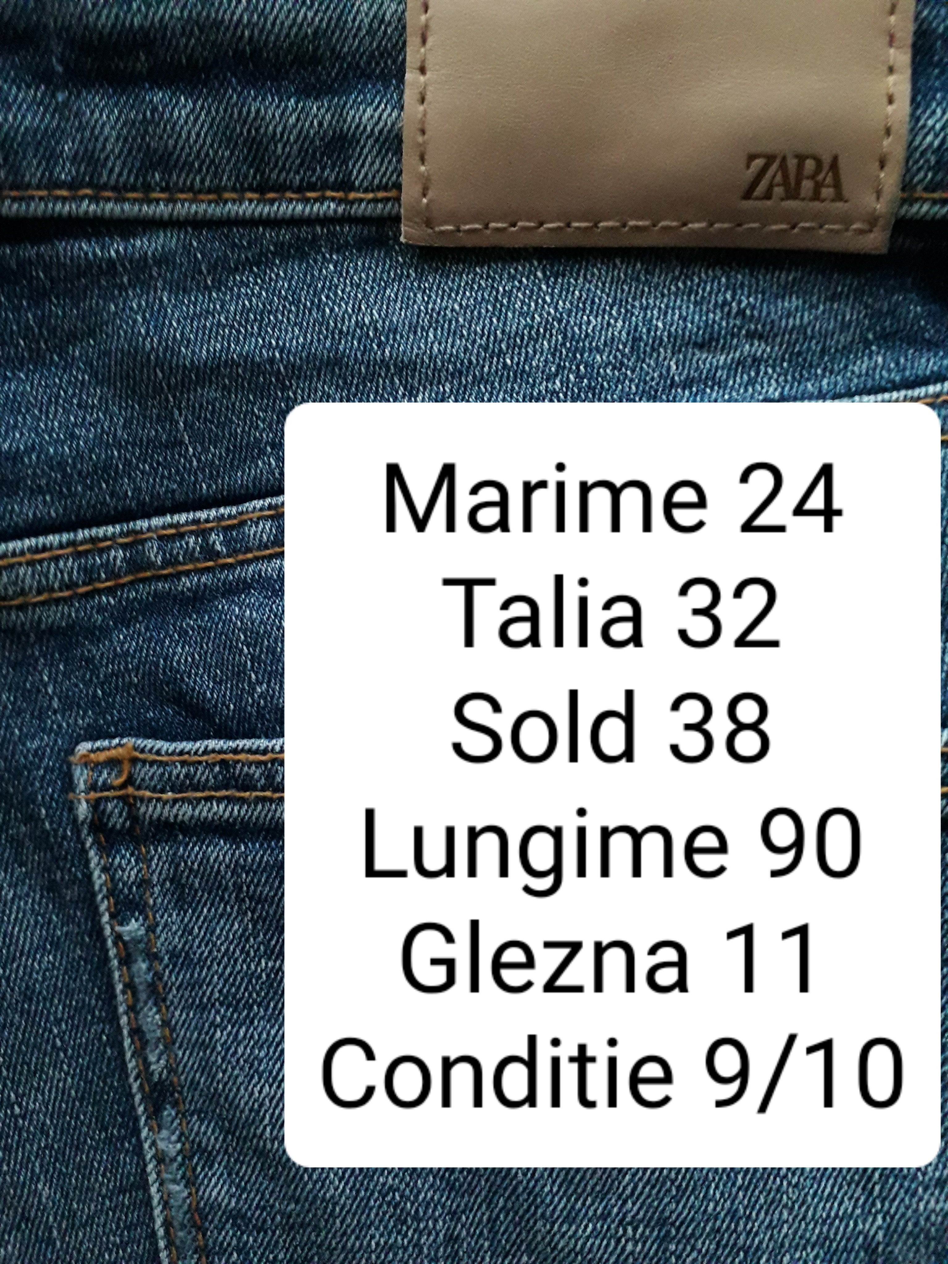 Blugi Zara - marimea XS W24 - Femei