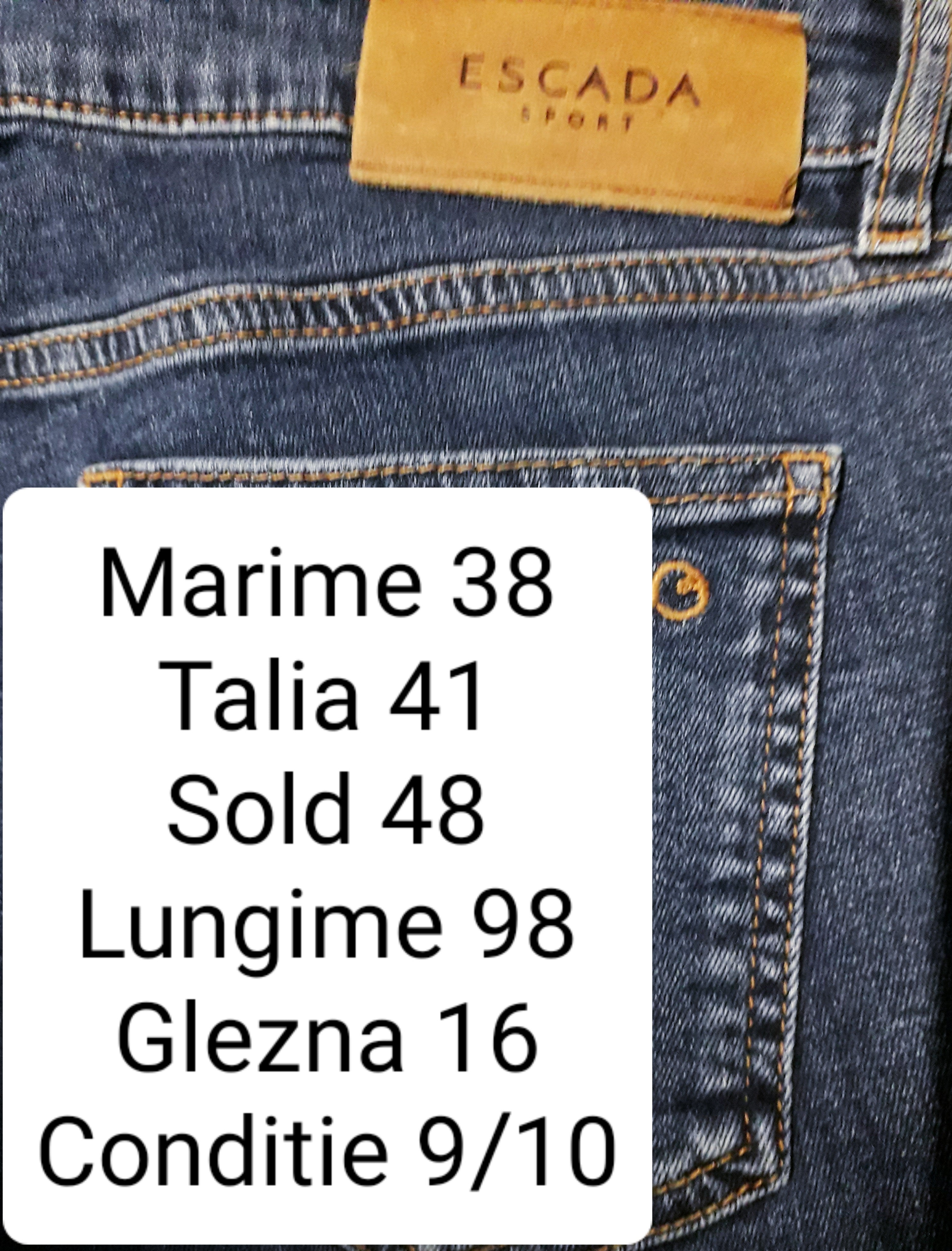 Blugi Escada - marimea M W28 - Femei