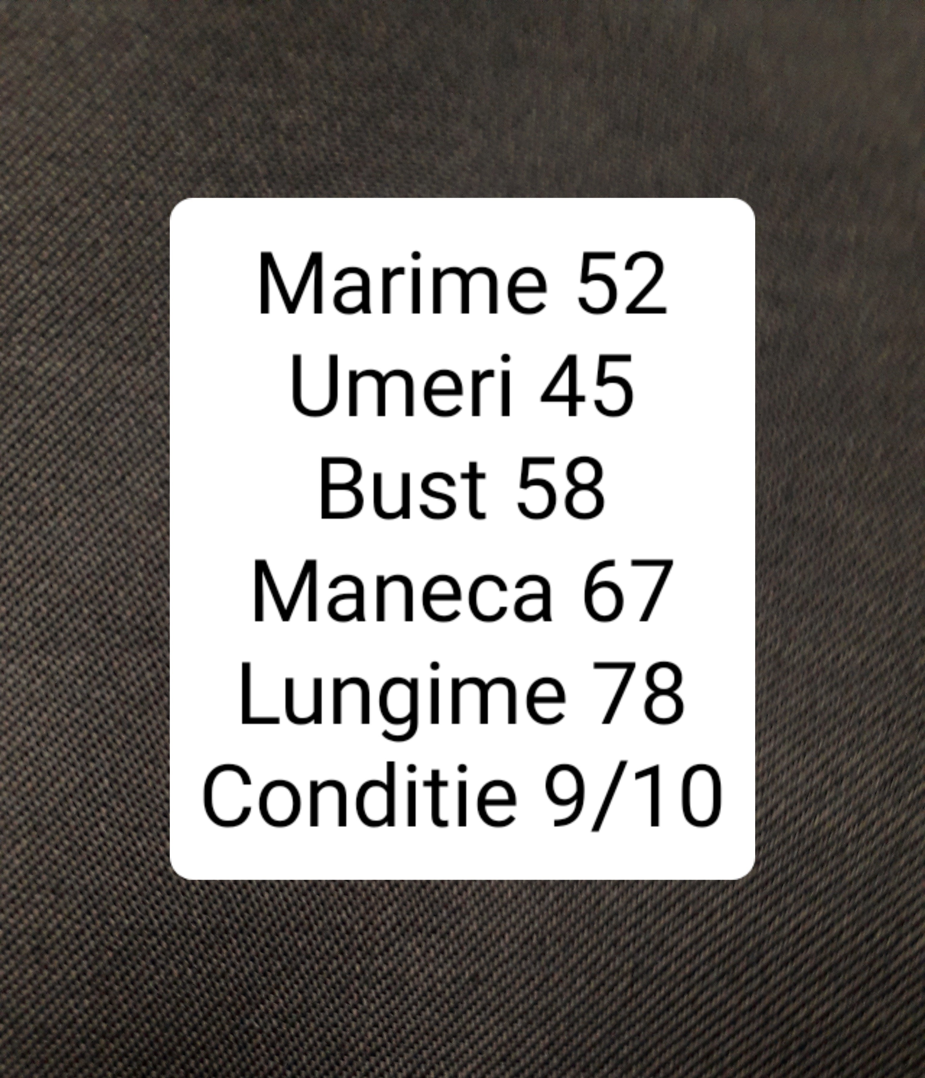 Sacou (100%lana) - marimea L/XL - Barbati