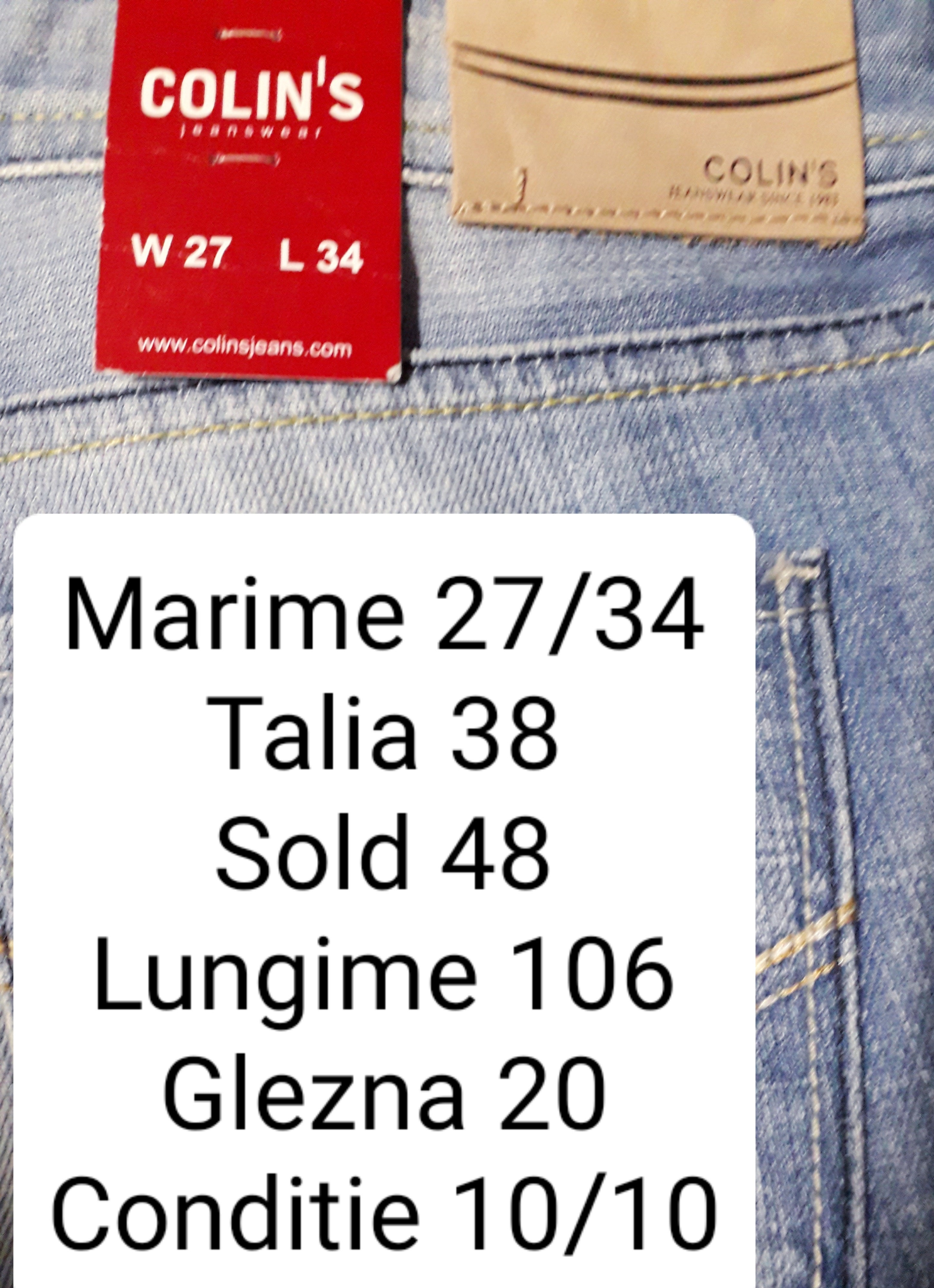 Blugi Colin's - marimea S/M W27/L34 - Femei
