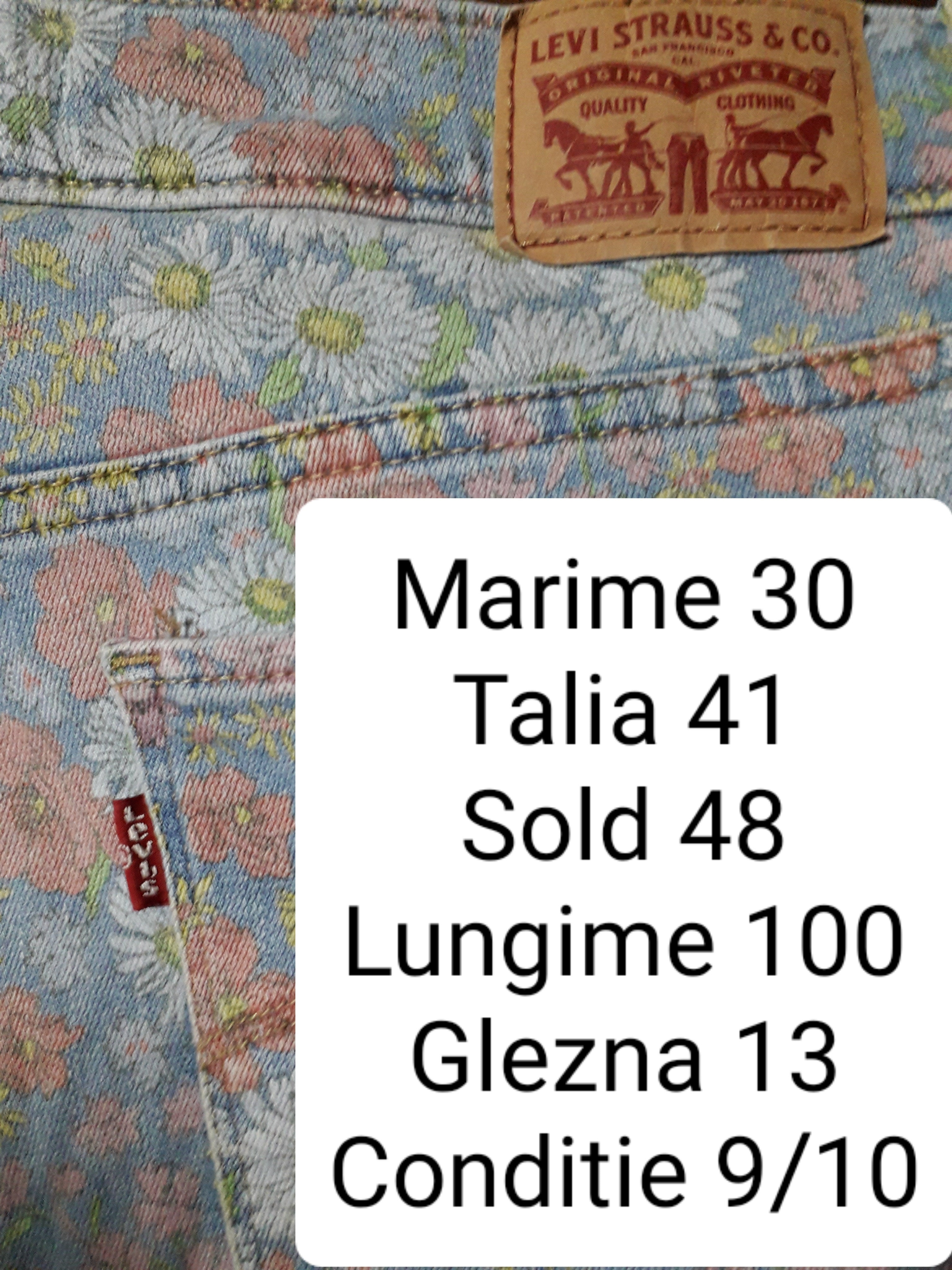 Blugi Levi's - marimea L W30 - Femei
