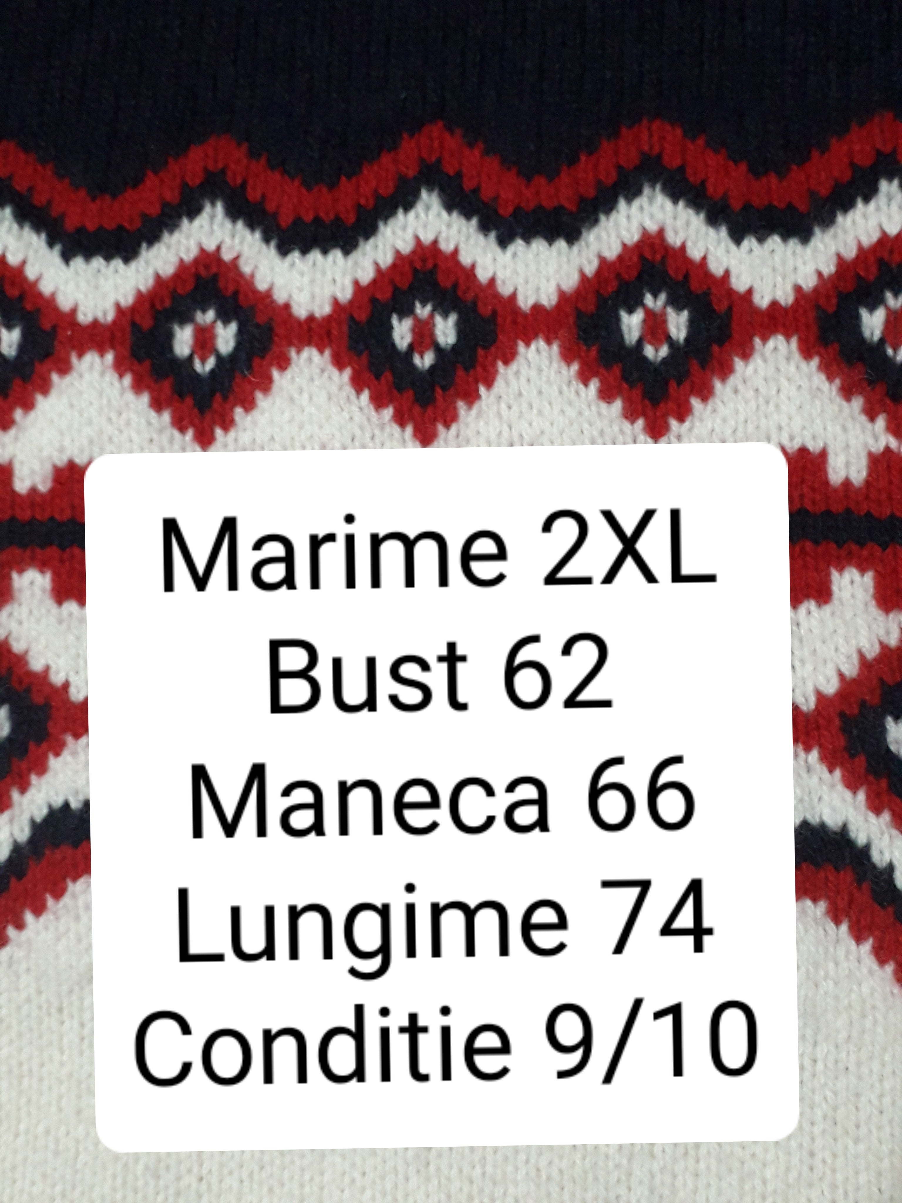 Bluza (100%lana) Gant - marimea XXL - Barbati
