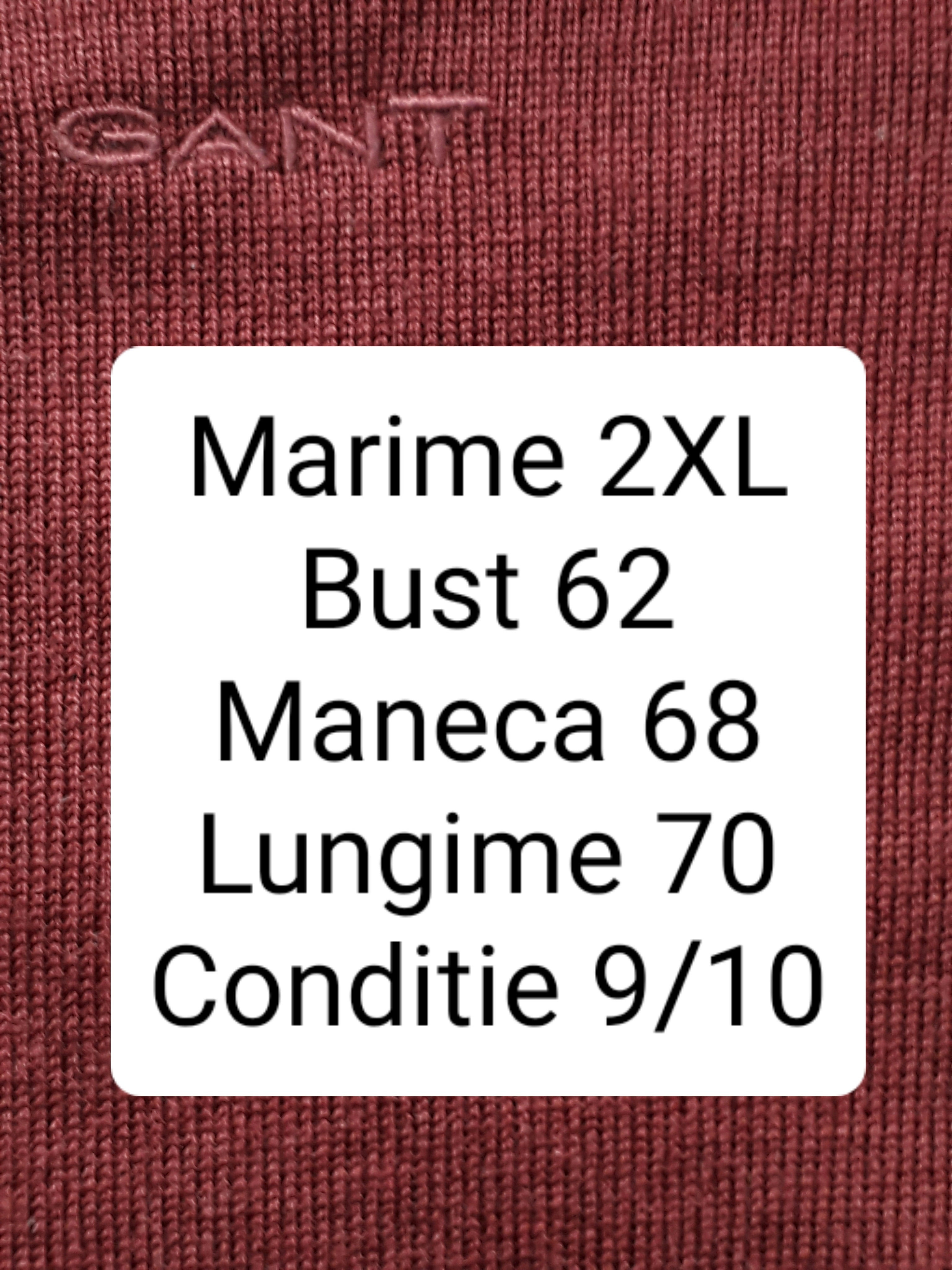 Bluza (100%lana) Gant - marimea XXL - Barbati