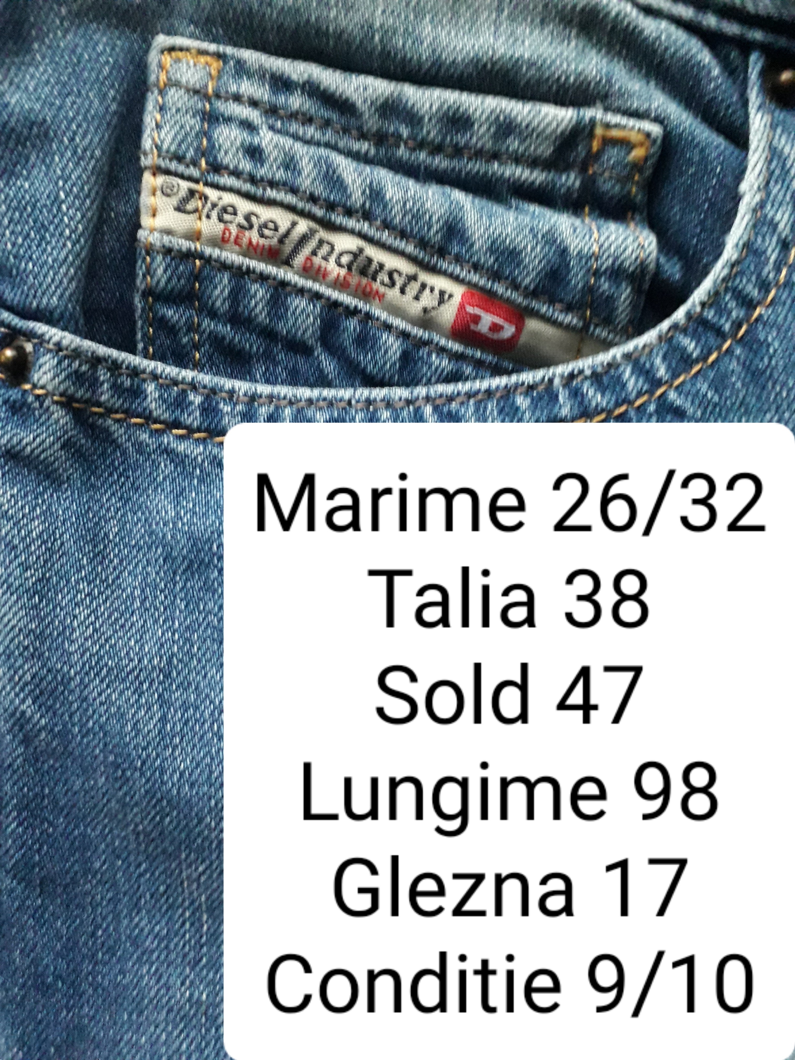 Blugi Diesel - marimea S W26/L32 - Femei