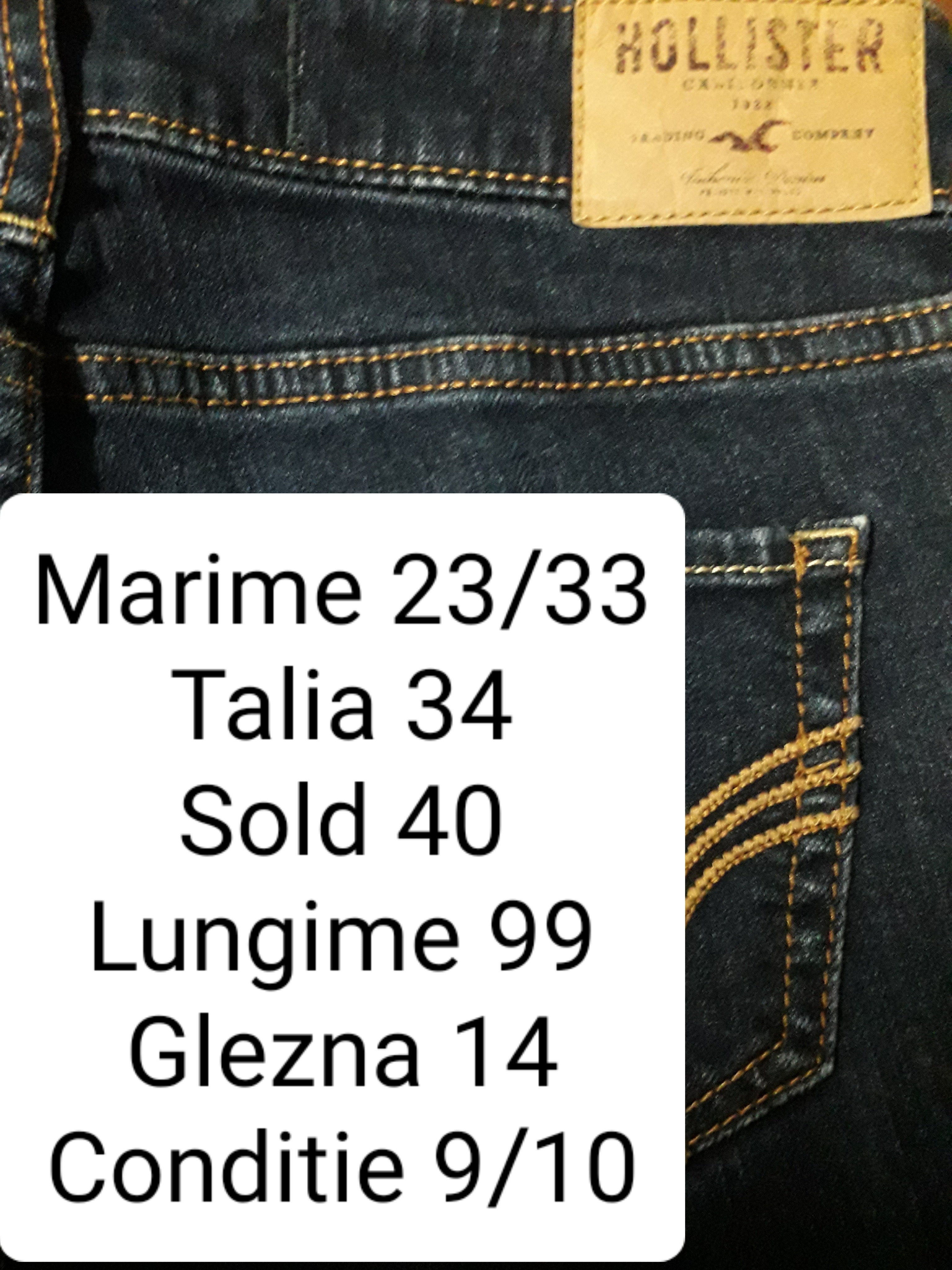 Blugi Hollister - marimea XS W23/L33 - Femei