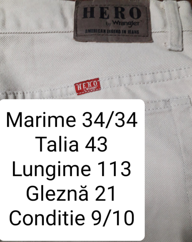 Blugi Hero by Wrangler - marimea M W34/L34 - Barbati