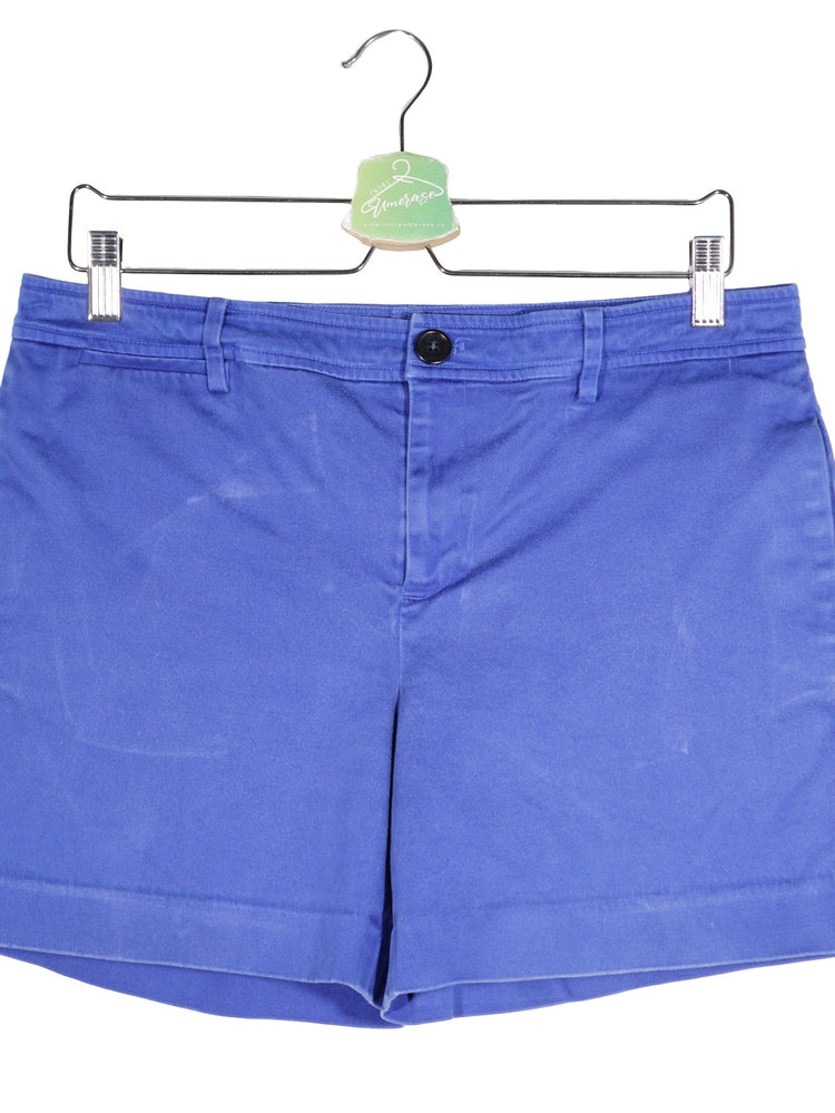 Pantaloni scurti Lauren albastru mărime L detaliu material și croială second-hand premium