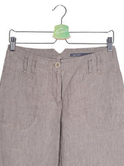 Pantaloni Marc O'Polo bej-gri mărime M detaliu material și croială second-hand premium