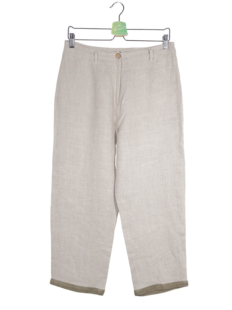 Pantaloni Elliott bej mărime L vedere din față second-hand premium