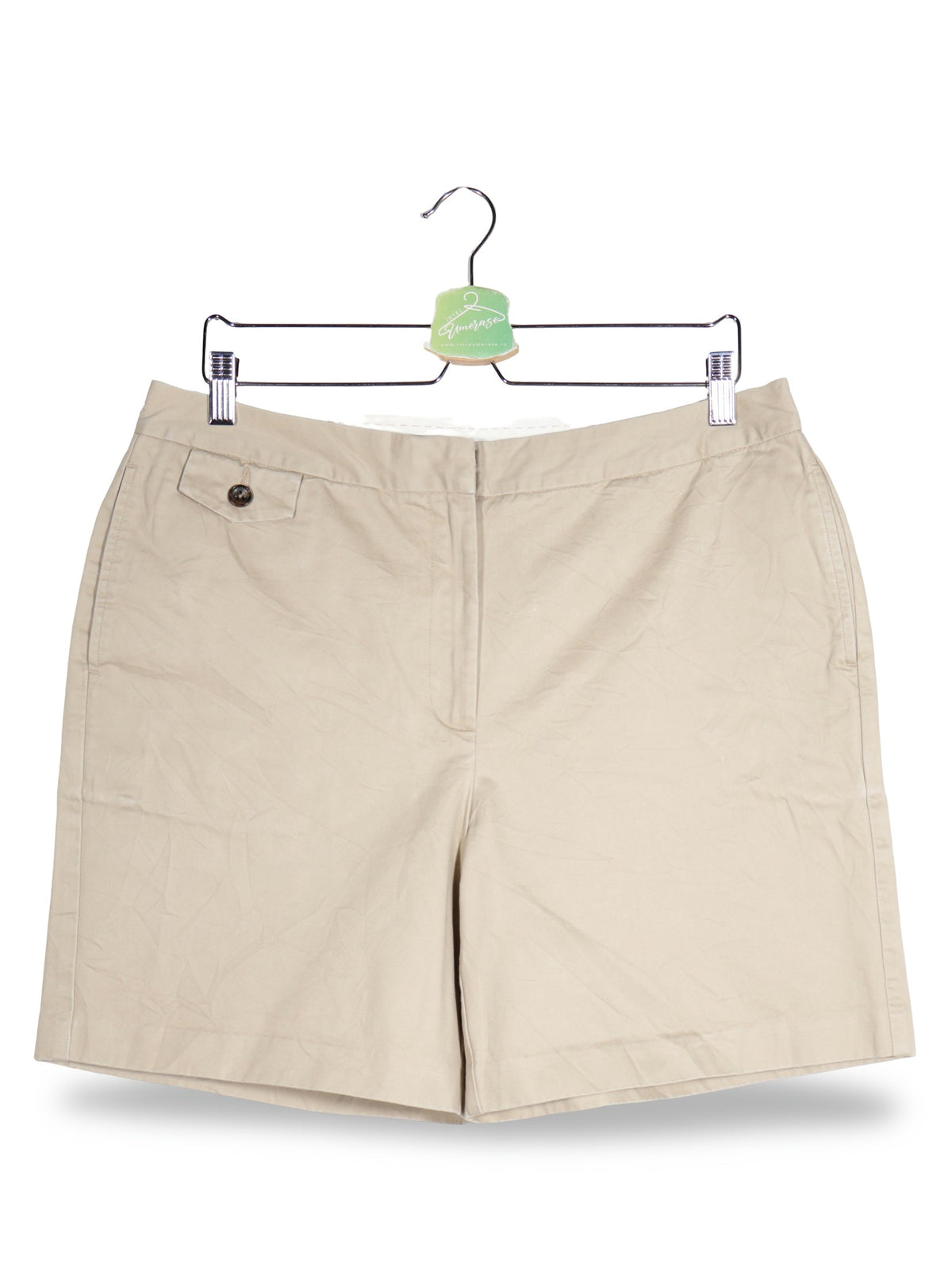 Pantaloni scurti Lands' End bej mărime XL vedere din față second-hand premium