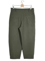 Pantaloni ZARA verde închis mărime XL vedere din spate second-hand premium