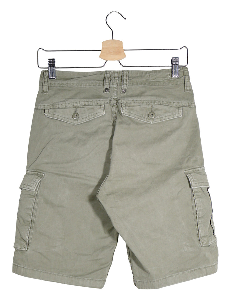 Pantaloni scurti Jack&Jones verde-kaki mărime XS vedere din spate second-hand premium