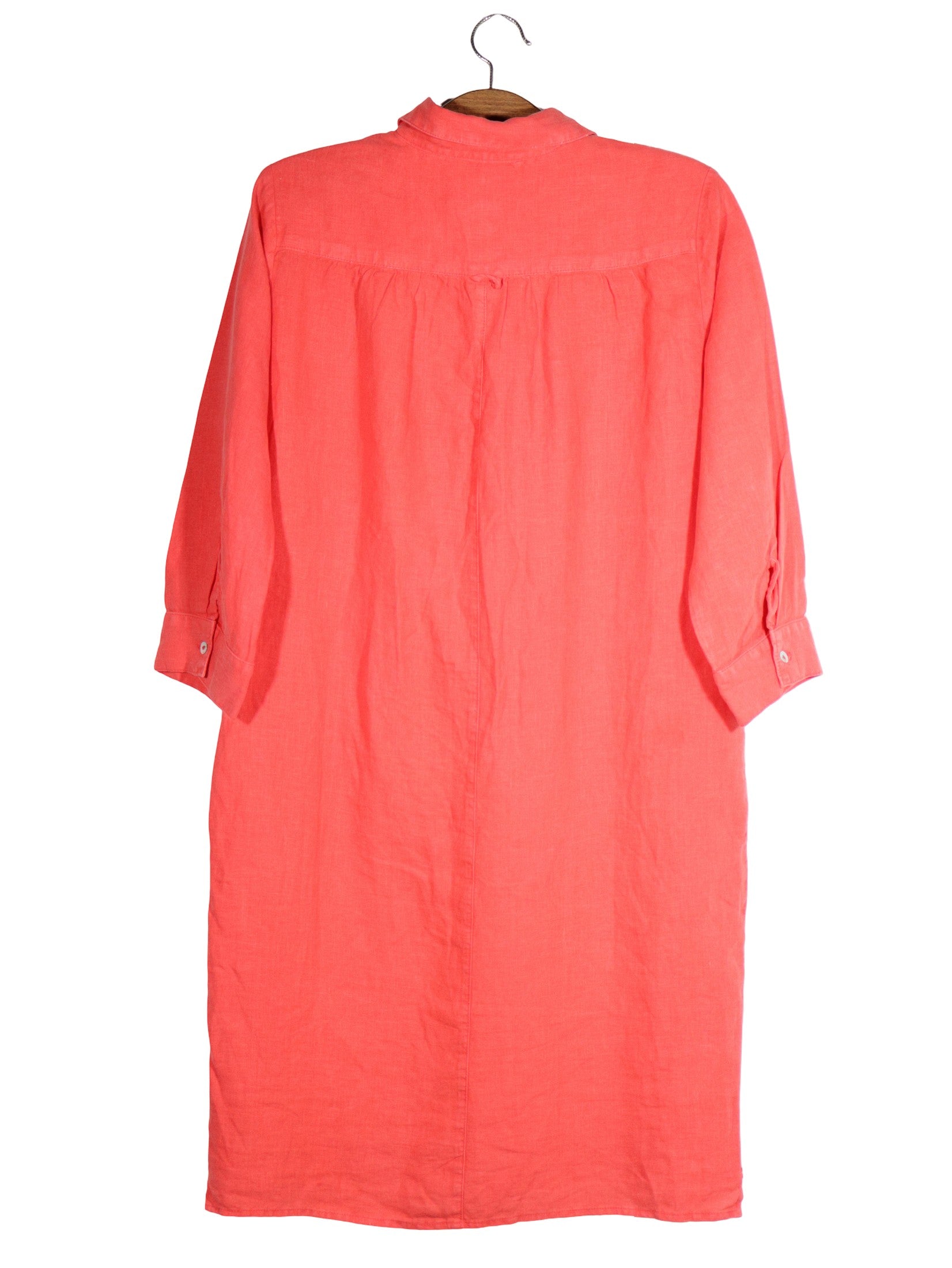 Rochie HET corai mărime M vedere din spate second-hand premium