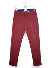 Pantaloni Scotch & Soda bordo mărime XS vedere din față second-hand premium
