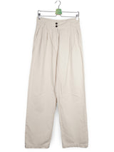 Pantaloni PULL&BEAR bej deschis mărime M vedere din față second-hand premium