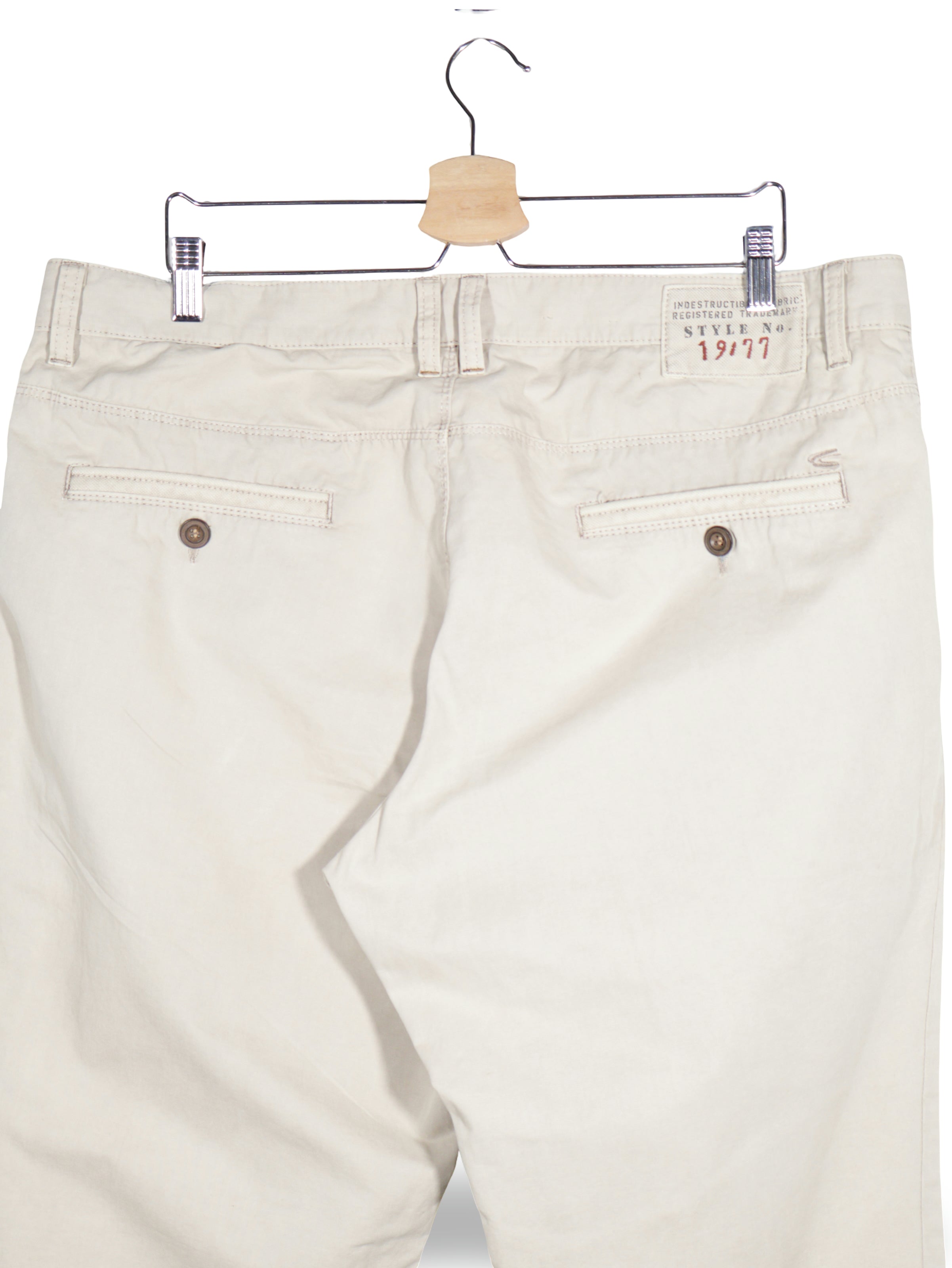 Pantaloni Camel active bej deschis mărime XXL detaliu material și croială second-hand premium