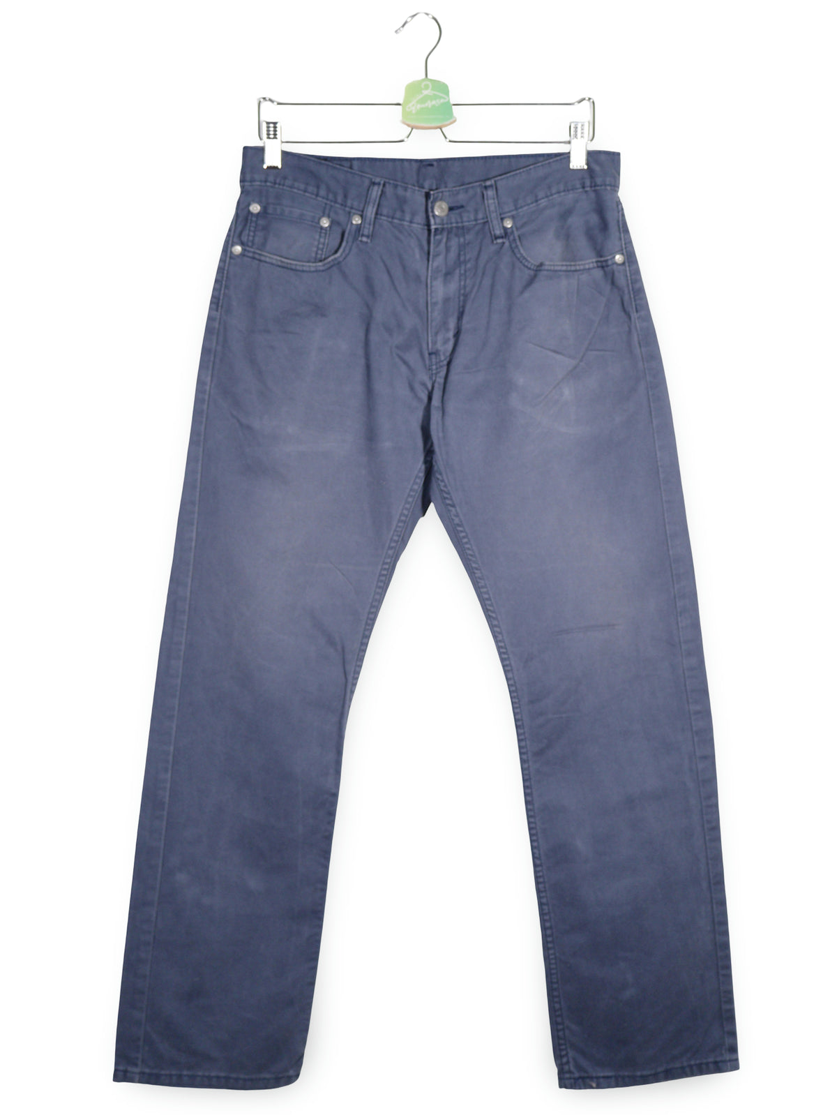 Blugi Levi's albastru mărime W32 vedere din față second-hand premium