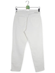 Pantaloni BRAX alb mărime S vedere din spate second-hand premium