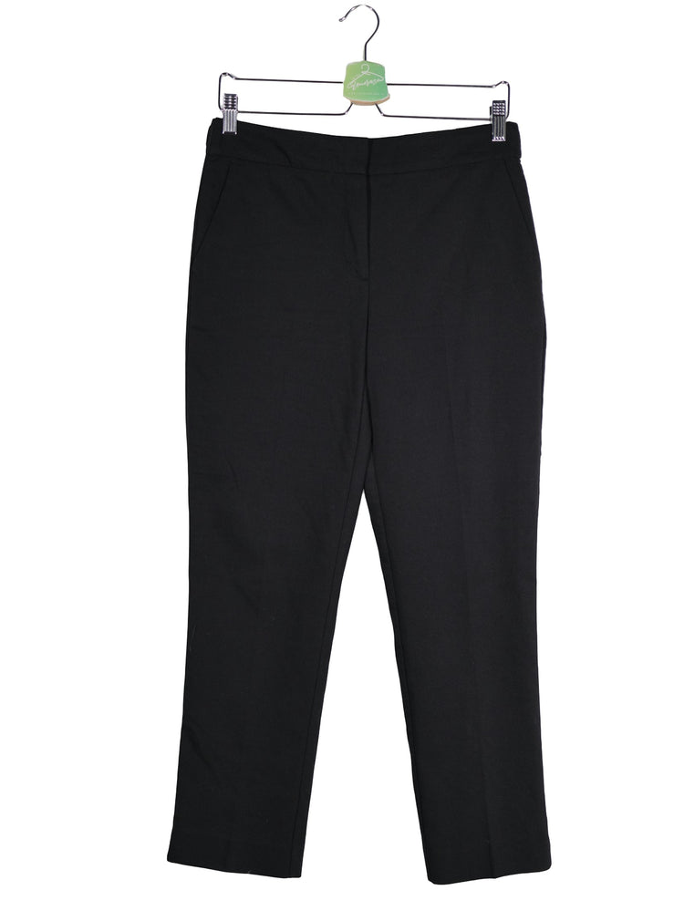 Pantaloni ZARA negru mărime M vedere din față second-hand premium