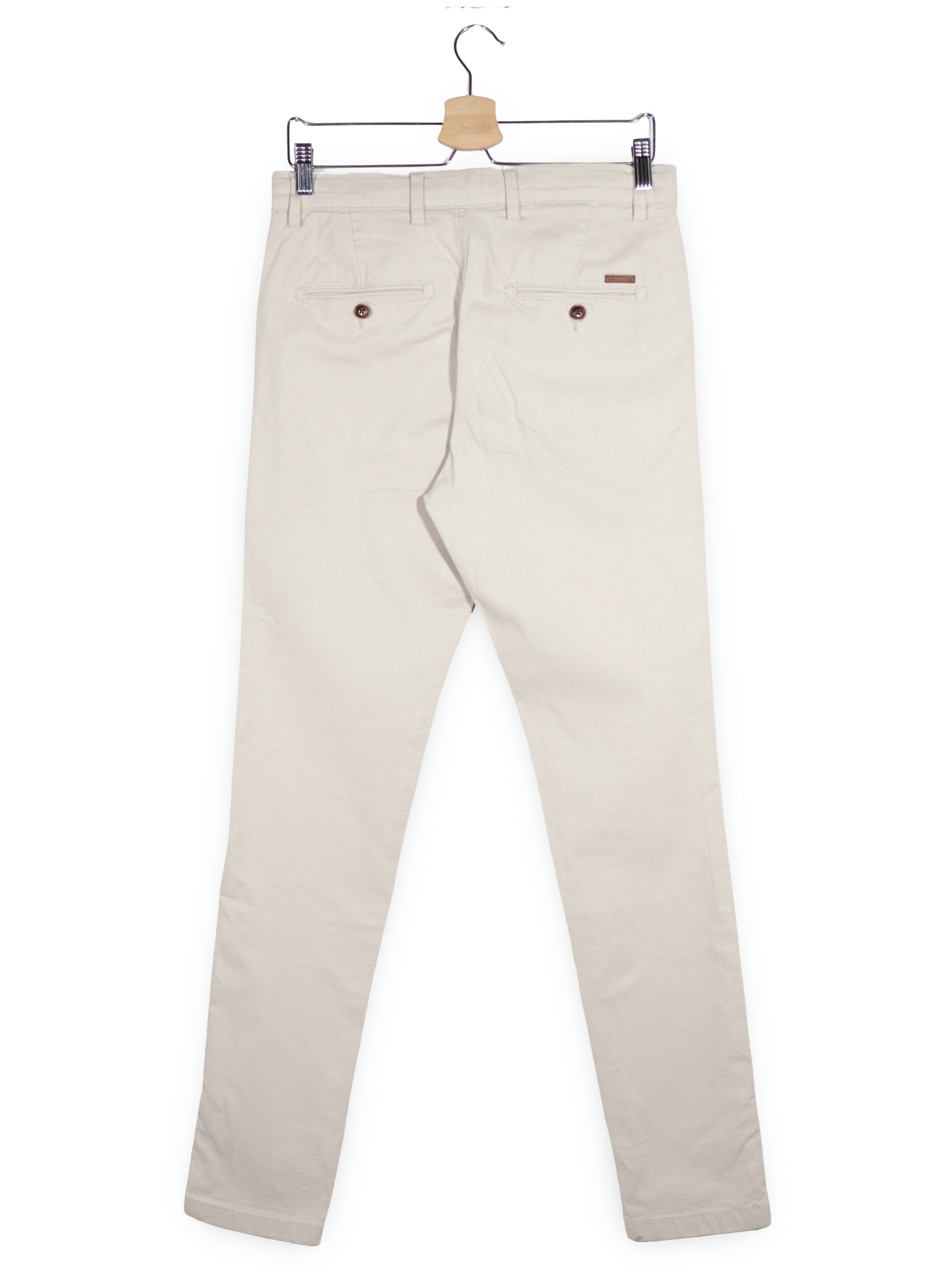 Pantaloni JACK&JONES bej deschis mărime S vedere din spate second-hand premium