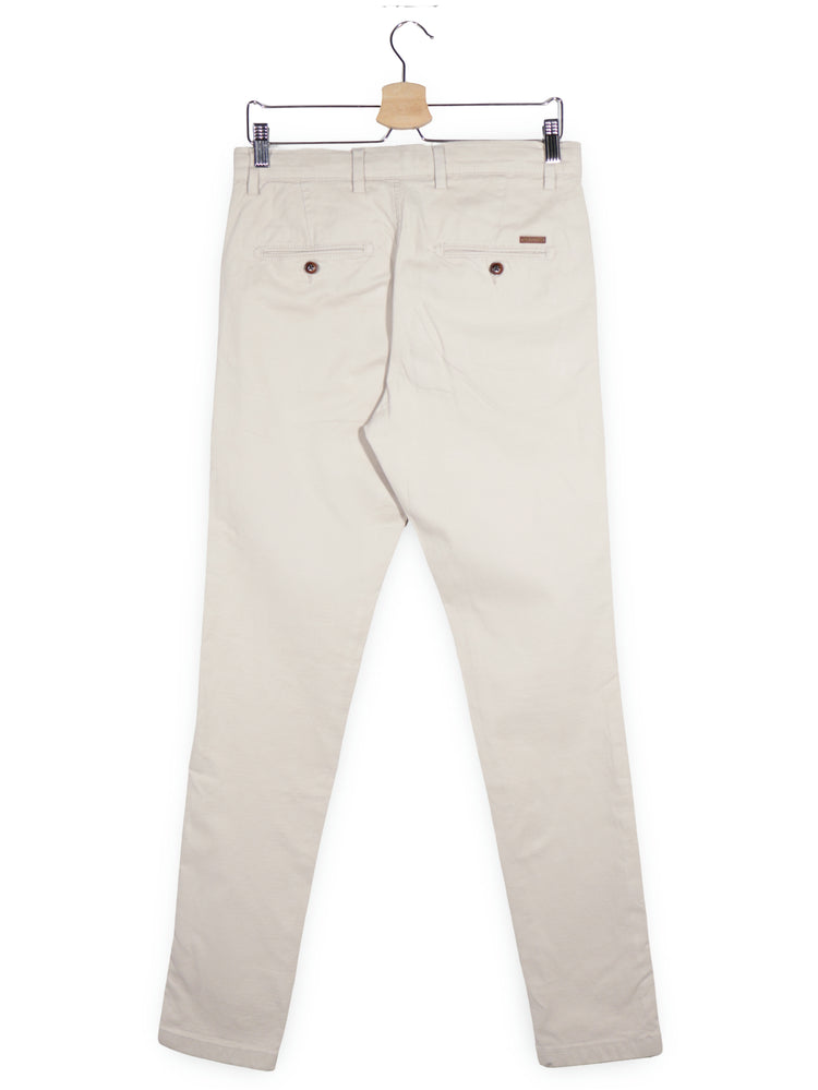 Pantaloni JACK&JONES bej deschis mărime S vedere din spate second-hand premium