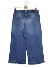 Blugi Sisley albastru denim mărime W30 vedere din spate second-hand premium