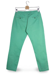 Pantaloni GANT verde mentă mărime M vedere din spate second-hand premium