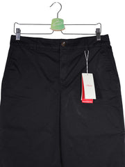 Pantaloni s.Oliver negru mărime L detaliu material și croială second-hand premium