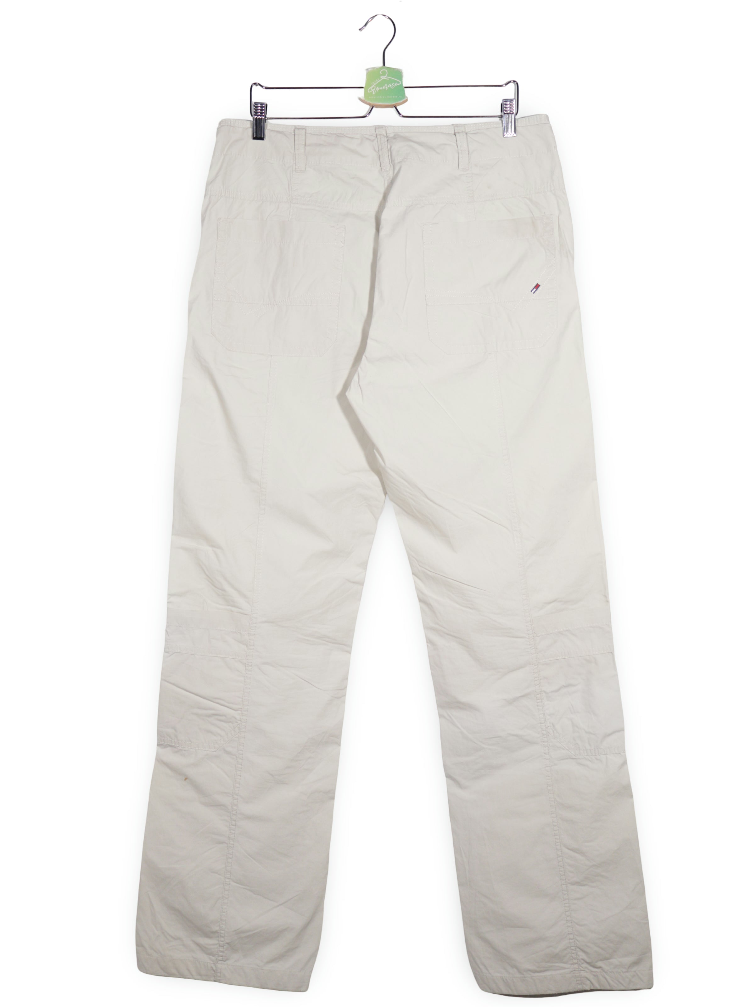 Pantaloni Tommy Hilfiger bej deschis mărime M vedere din spate second-hand premium