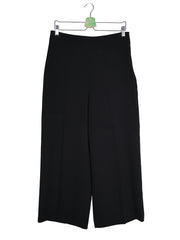 Pantaloni ZARA negru mărime L vedere din față second-hand premium