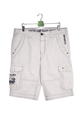 Pantaloni scurți - Camp David alb din bumbac cu buzunare cargo – XL – Bărbați - fata