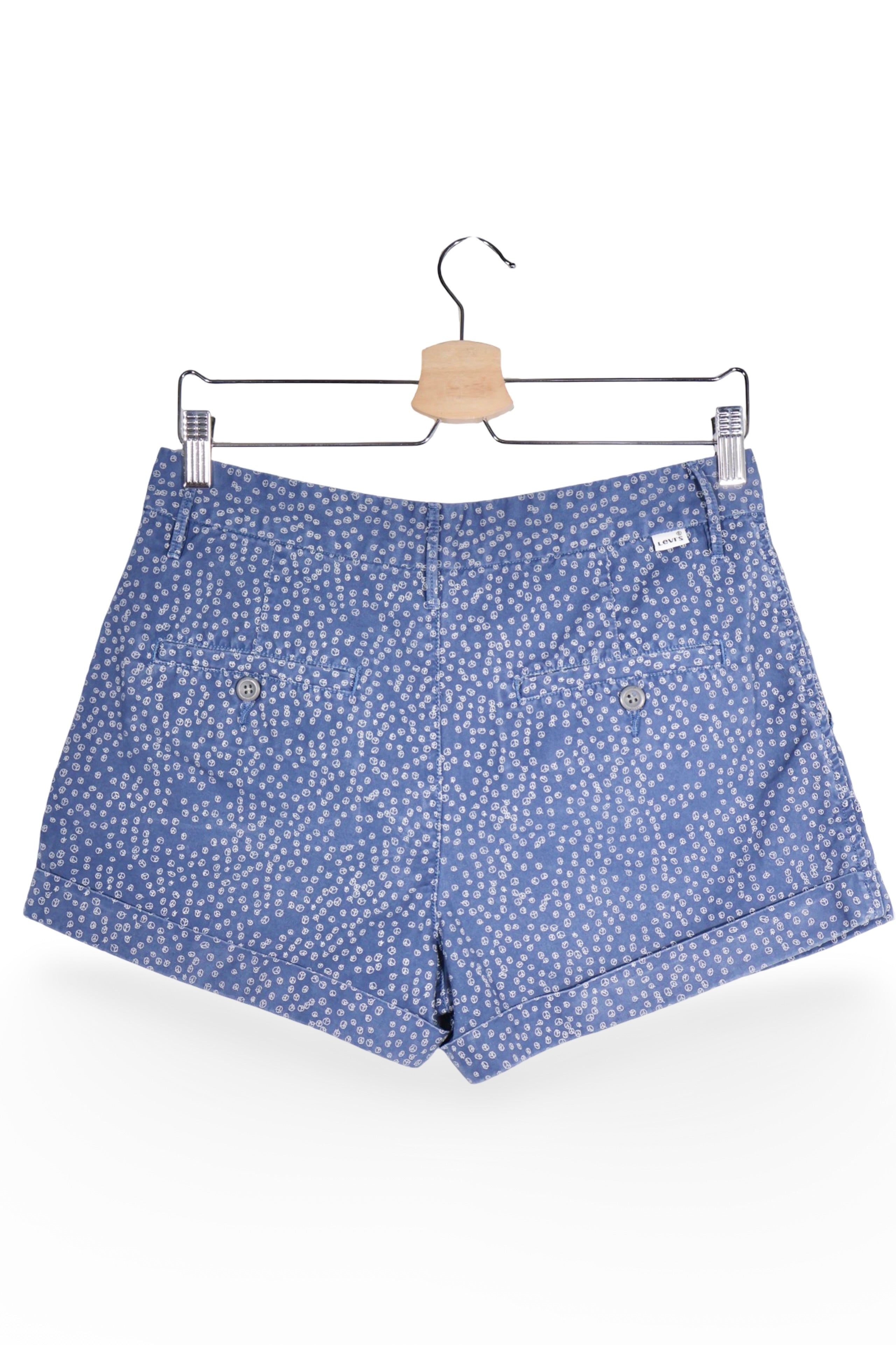 Pantaloni scurți - Levi's albaștri cu imprimeu discret – M – Bărbați - spate